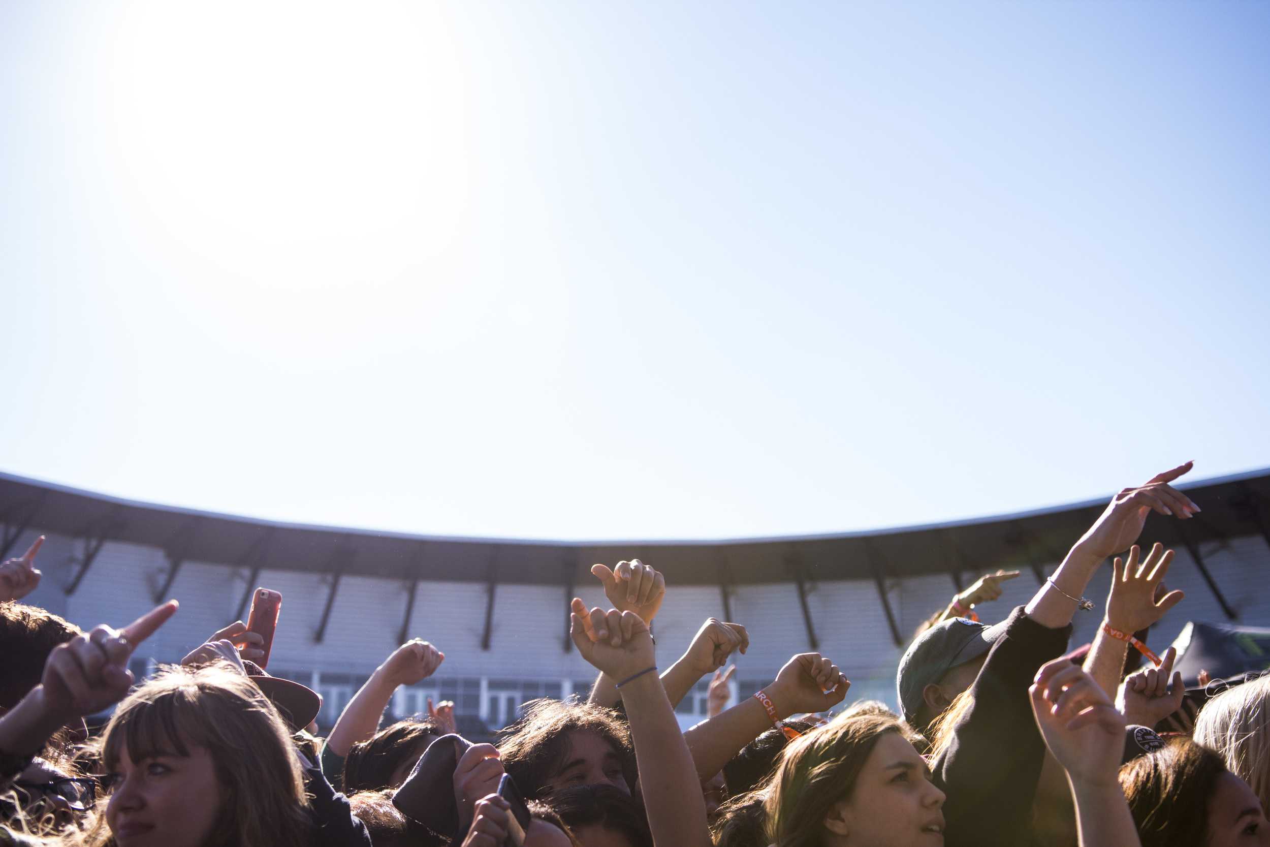   Main stage crowd.  