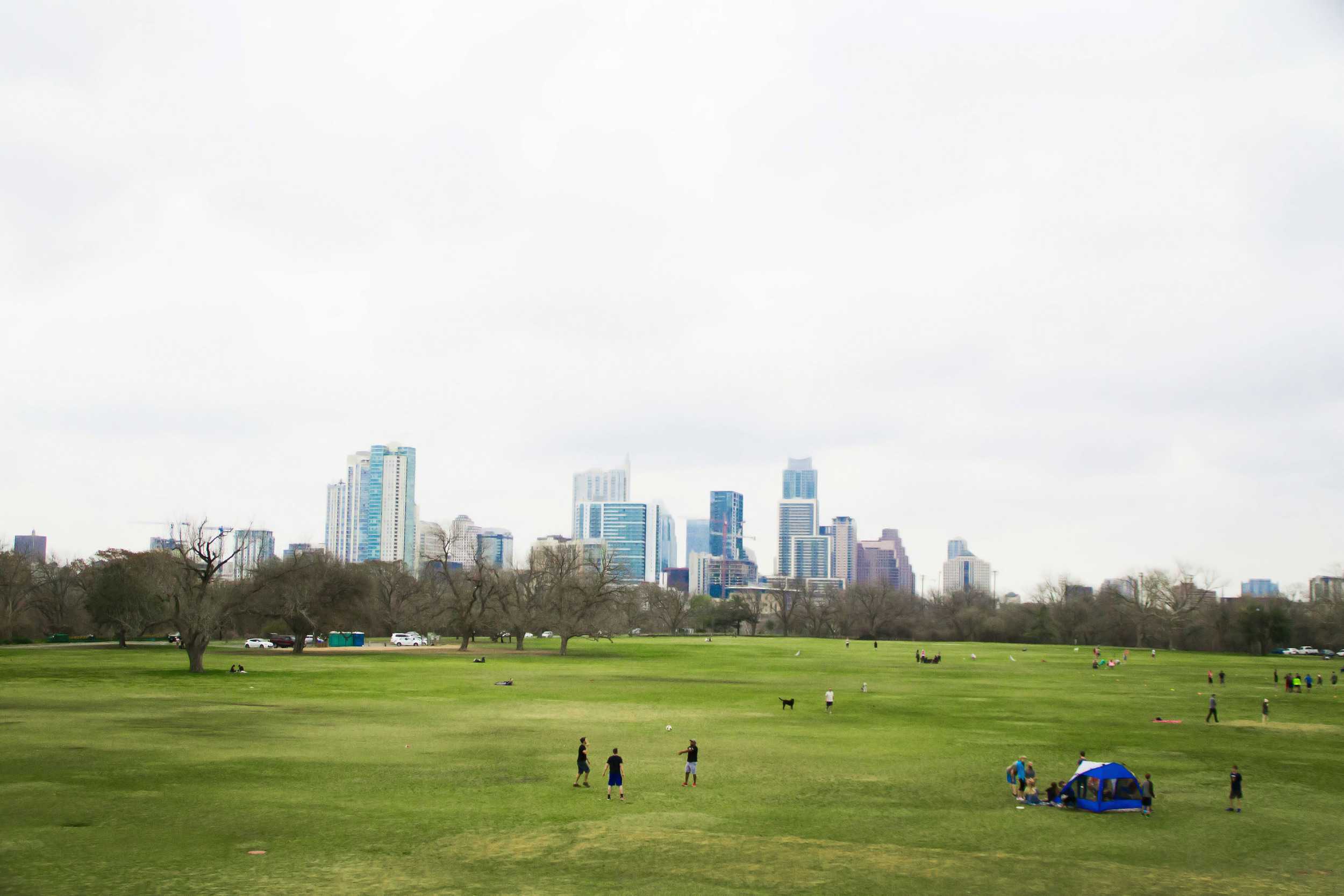  Austin’s Zilker Park livens as the warm weather comes, drawing people in from all over the city to enjoy springtime in its fields. 