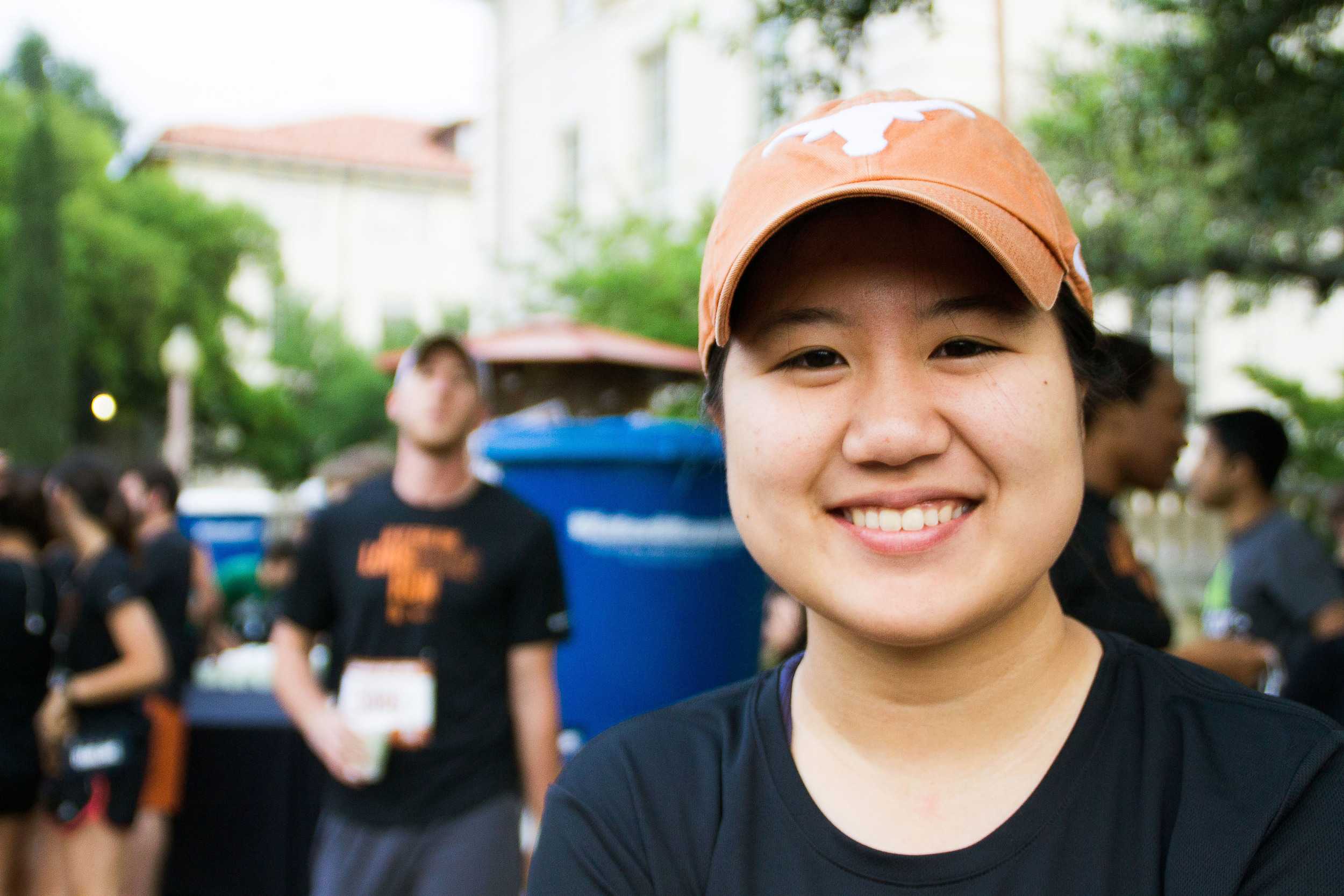  Freshman chemical engineering major Teresa Wang is nervous but ready for the Longhorn Run. “My friend just wanted to sign up for it,” Wang says. “I started running about two months ago and I was just like, why not?” 