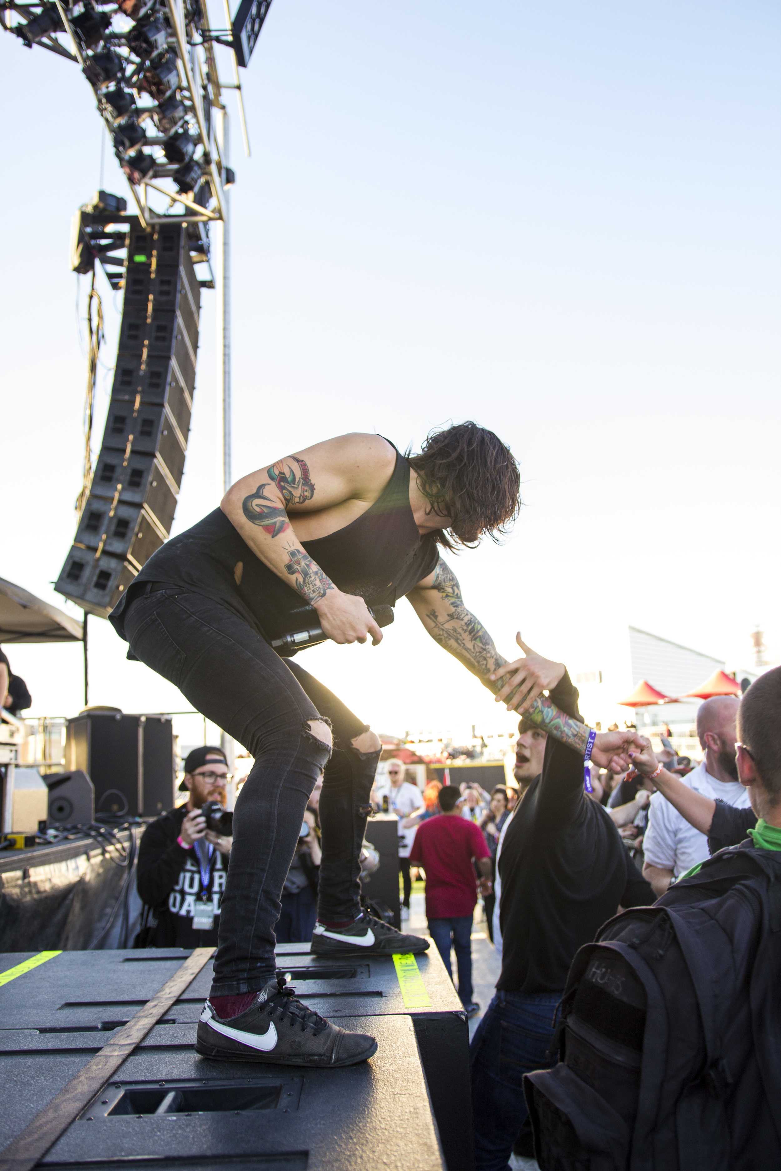   Blessthefall performs.  