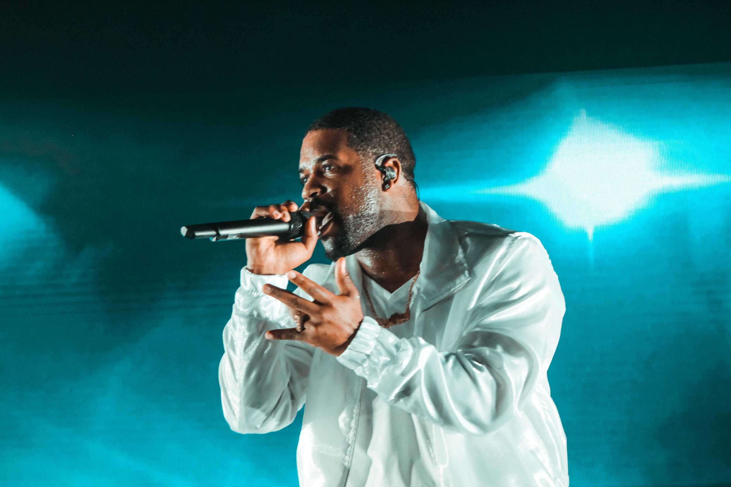   A$AP Ferg opens his set by welcoming the crowd to his Mad Men Tour.  