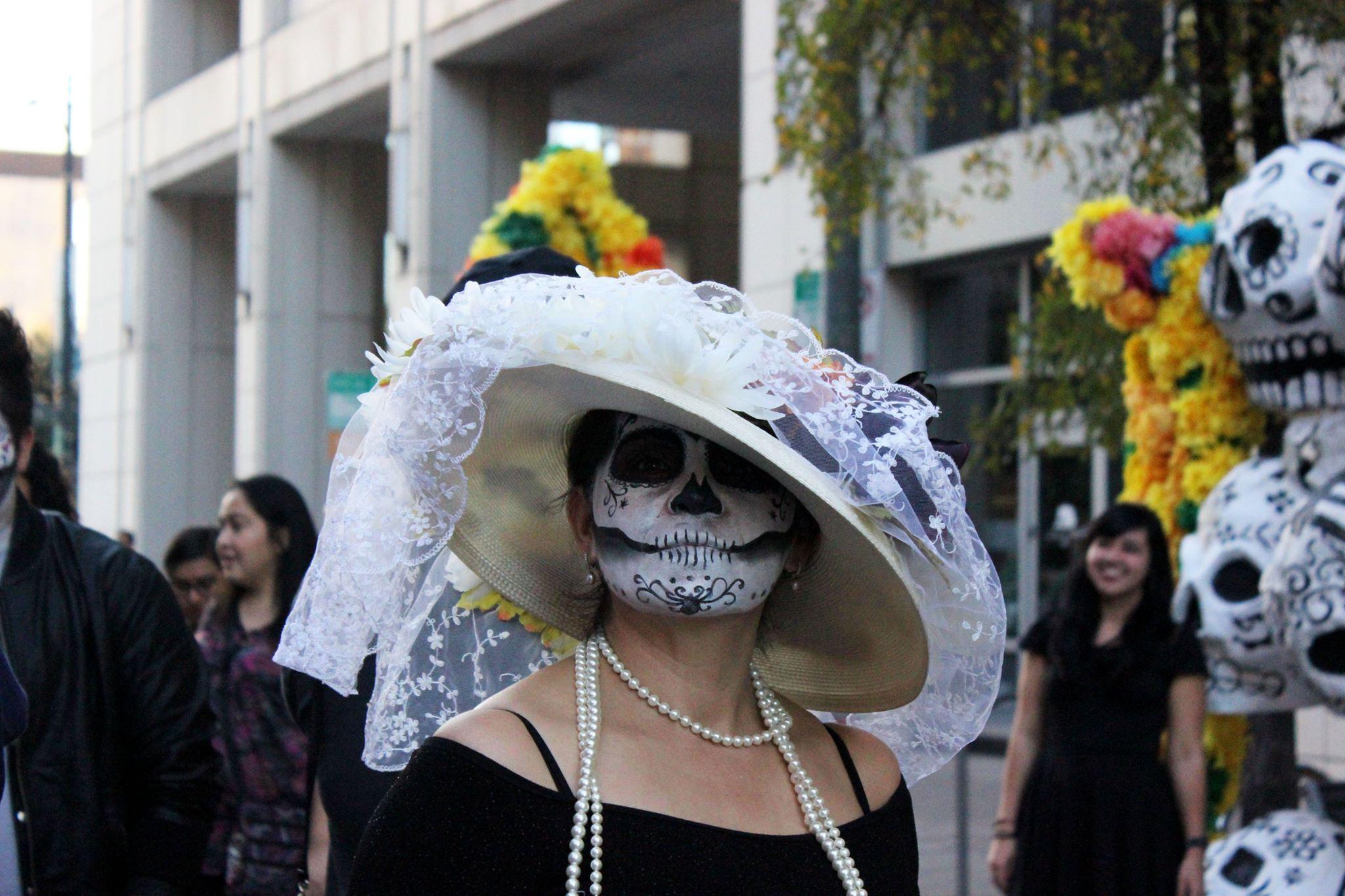   Women dressed as La Calavera Catrina at Viva La Vida Festival.     