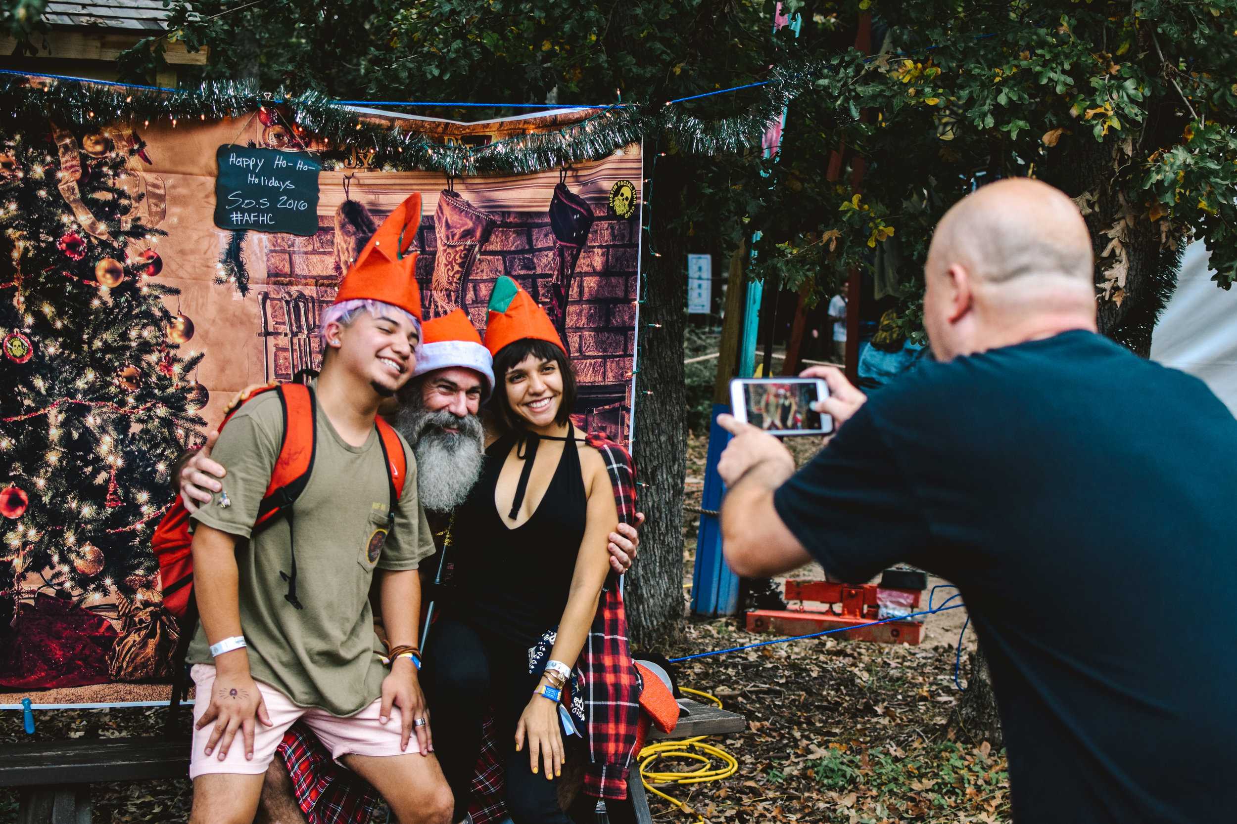   Attendees had the chance to take their picture with the Sound On Sound Fest Santa.  