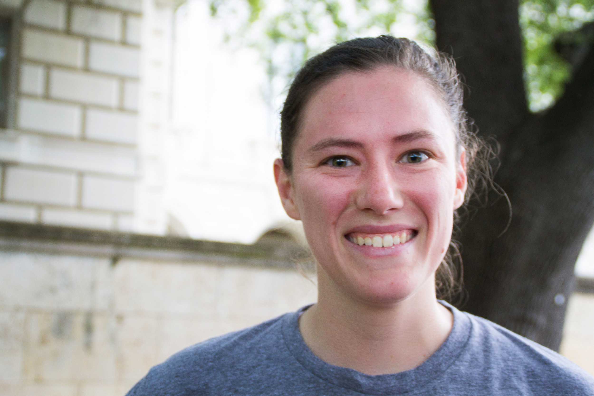  Mechanical Engineering senior Amber Dressler has participated in the Longhorn Run before, and has been running since her freshman year of college. ”It’s a good stress relief from engineering classes,” Amber says. &nbsp; 