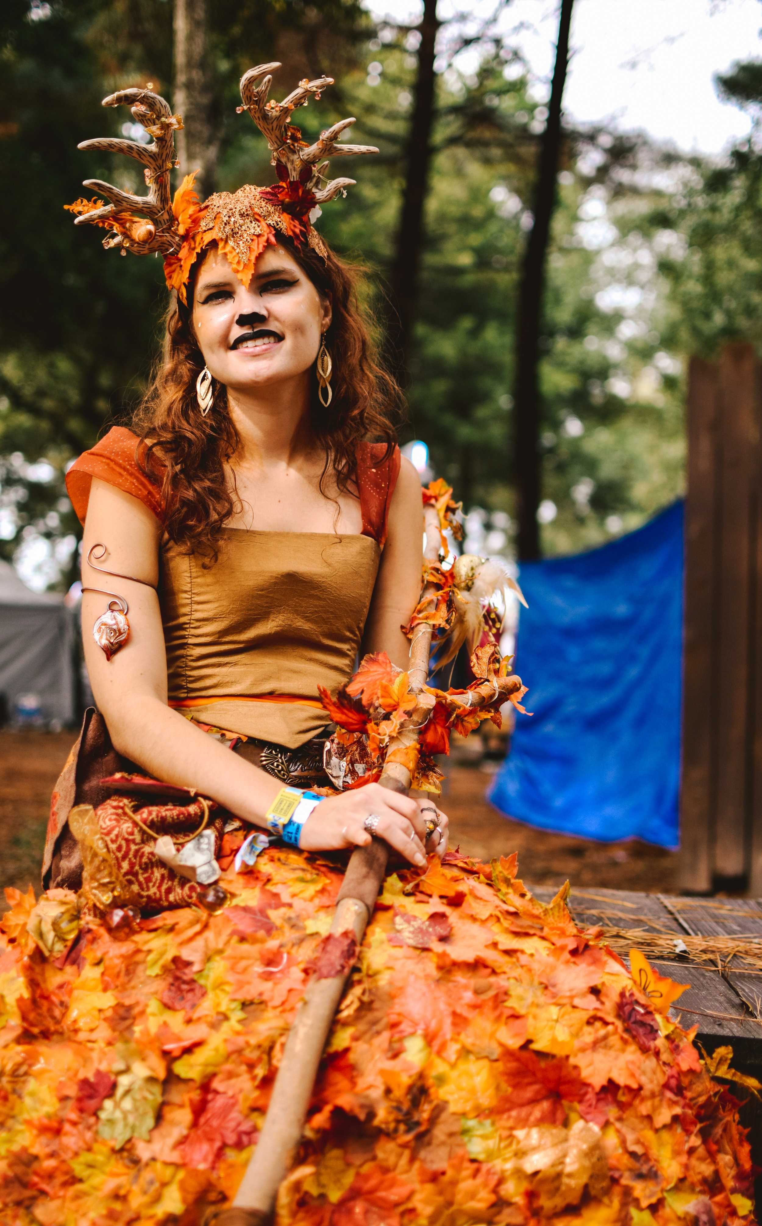   Workers from the Sherwood Forest Faire were in attendance dressed up in their usual medieval gear.   