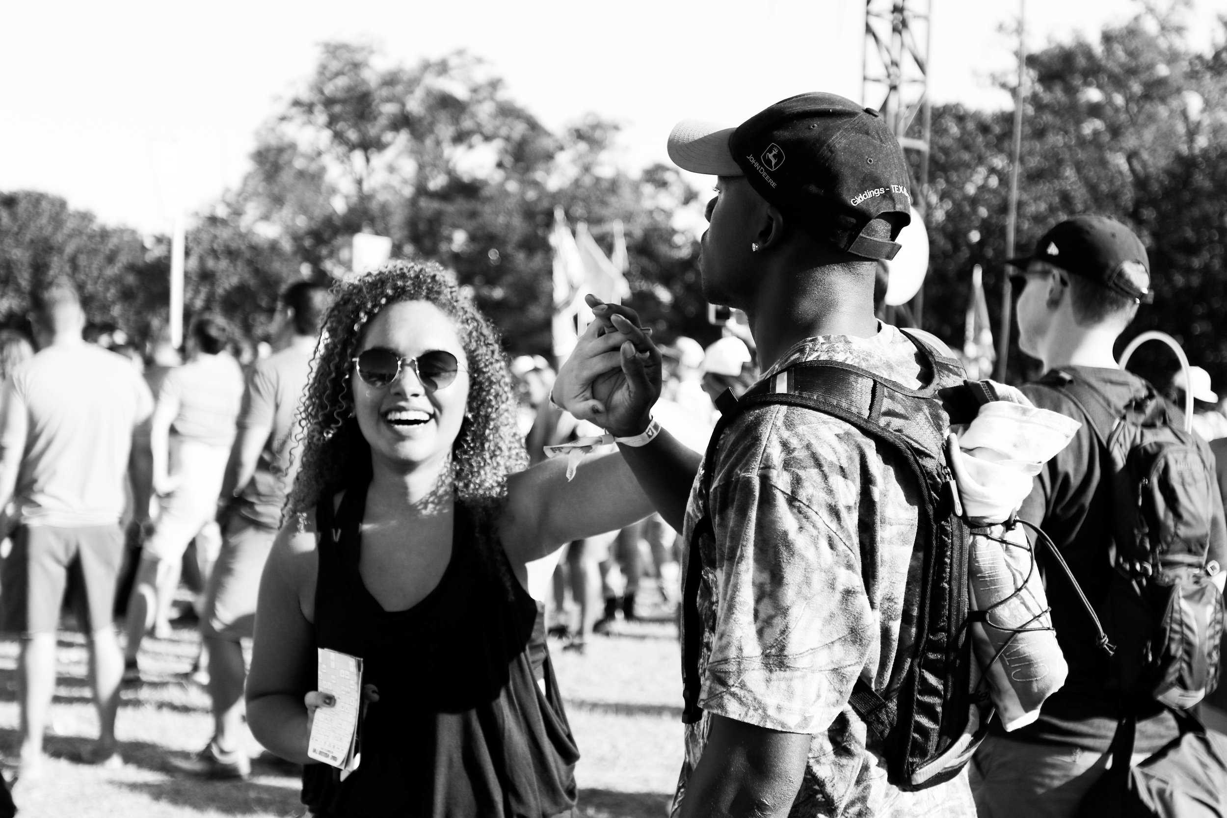   A couple shares a sweet moment together as they dance at Zilker Park.  