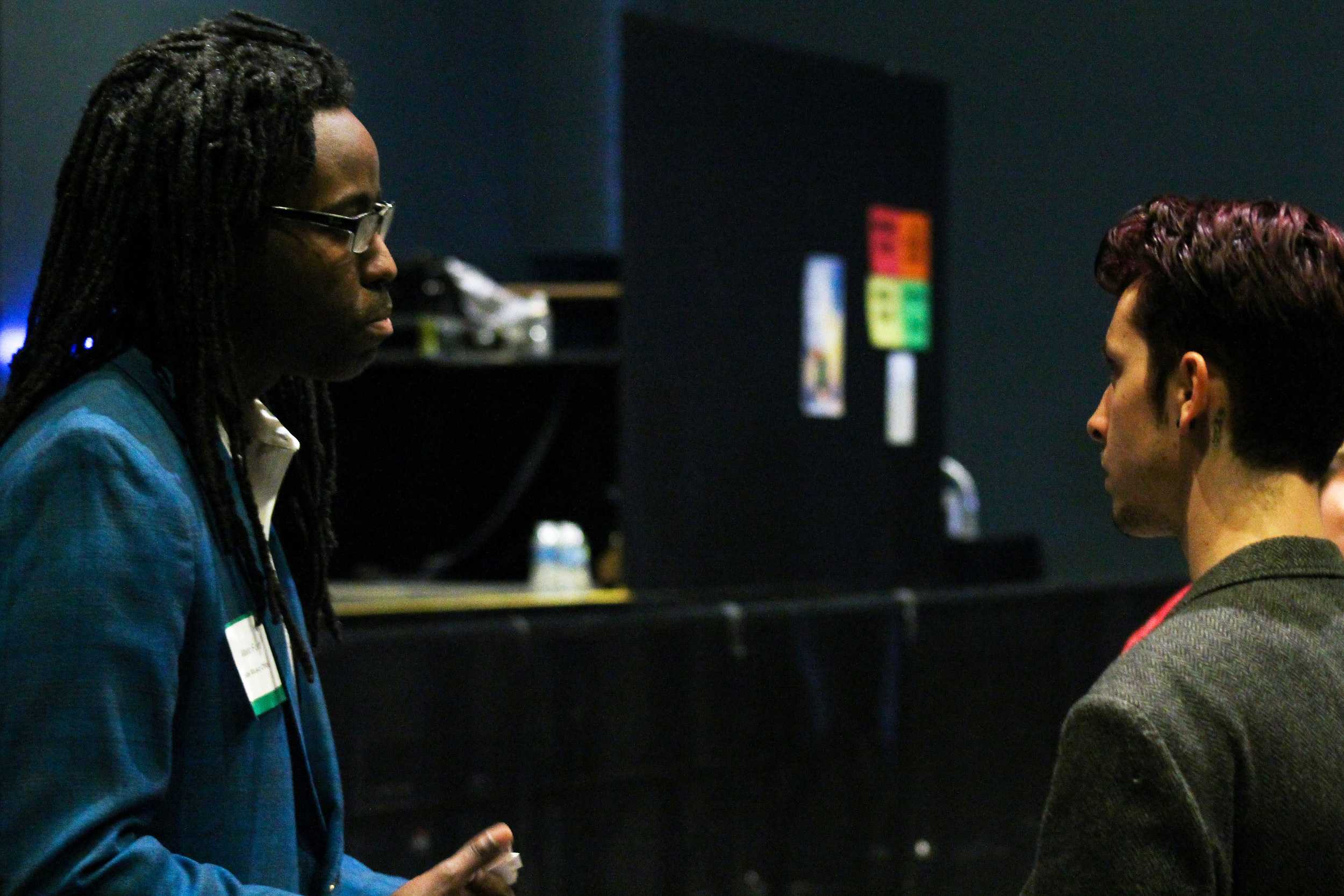   Professionals gather to learn about various industry resources in the area.   