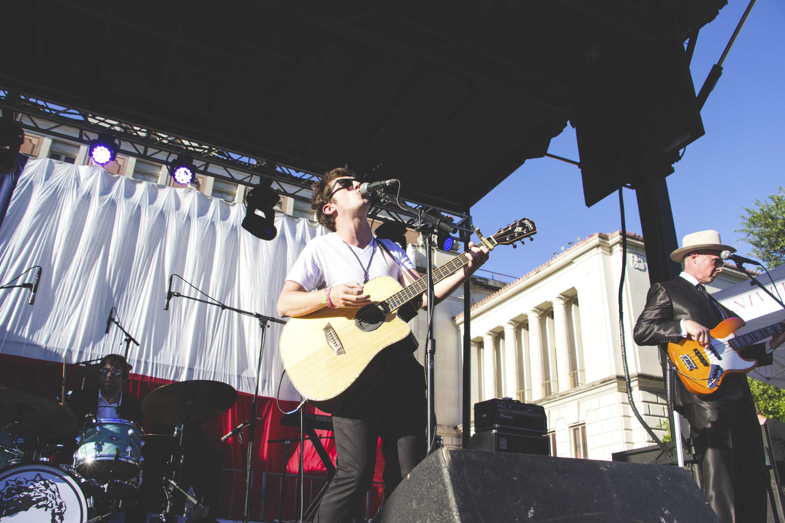   Jefferson Clay, UT senior, opens for Misterwives.  