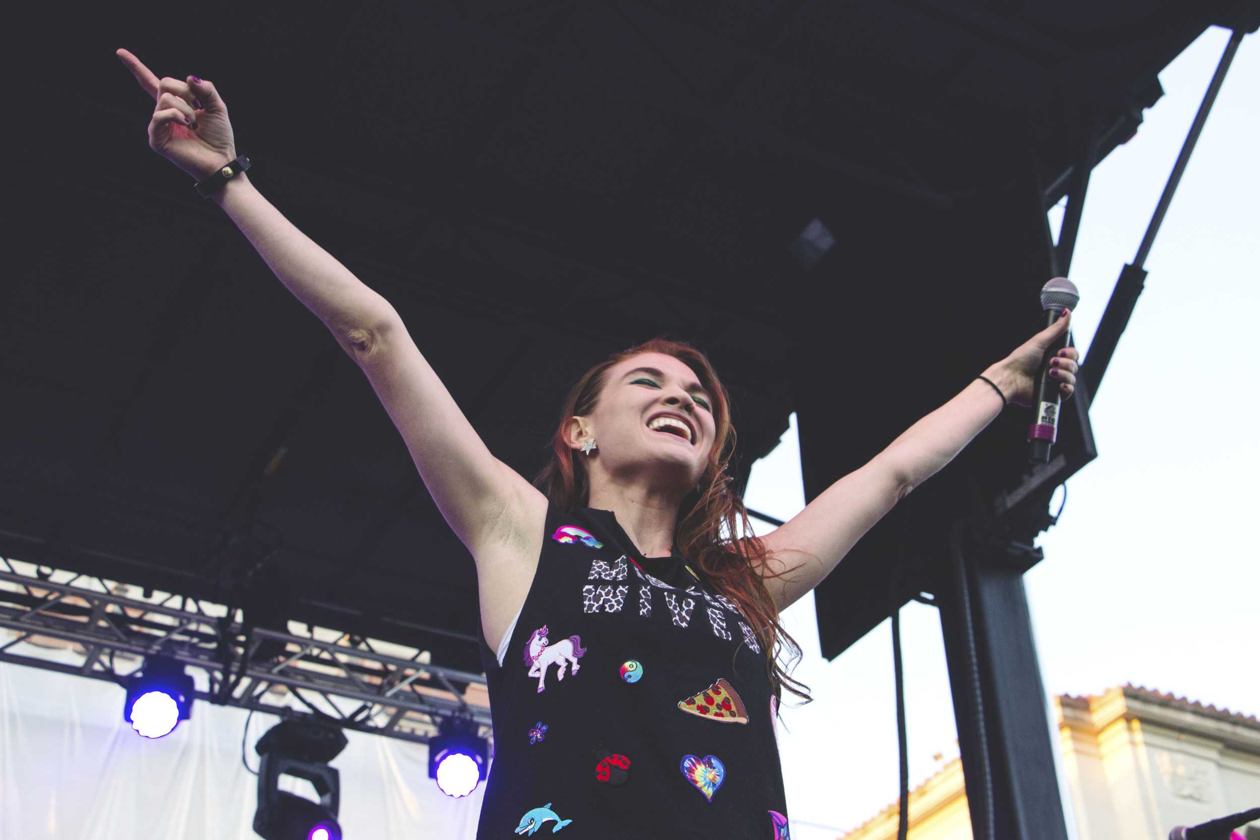   Misterwives performs at Forty Acres Fest.   