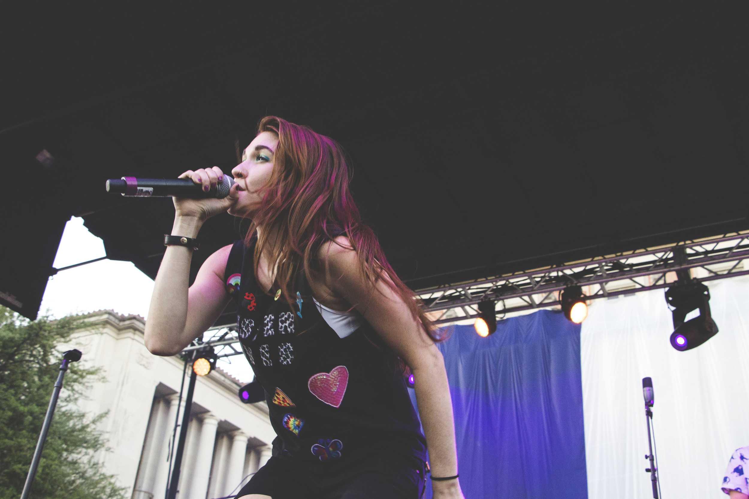   Misterwives performs at Forty Acres Fest.   