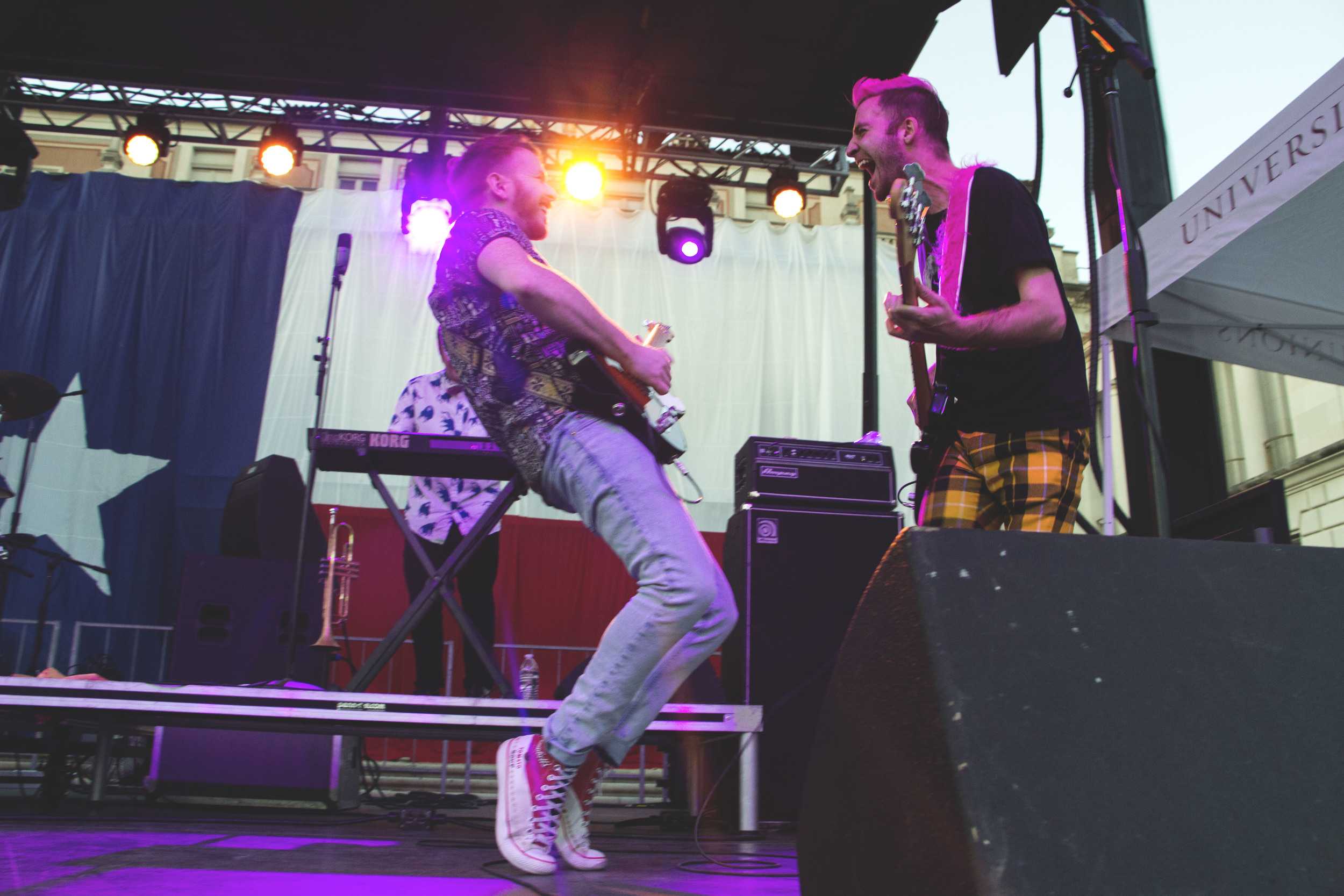   Misterwives performs at Forty Acres Fest.   