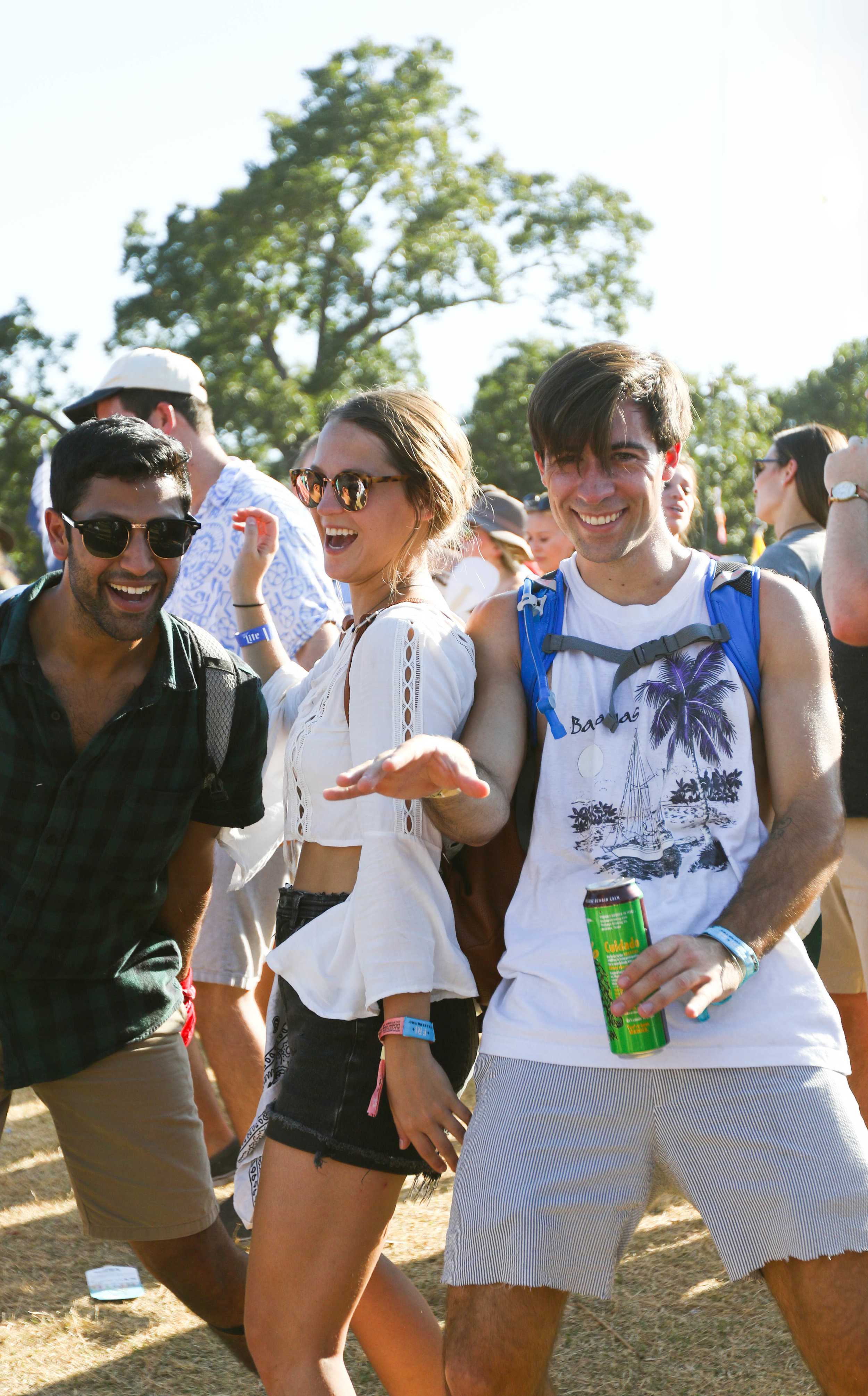   Three students jam together during ACL.  