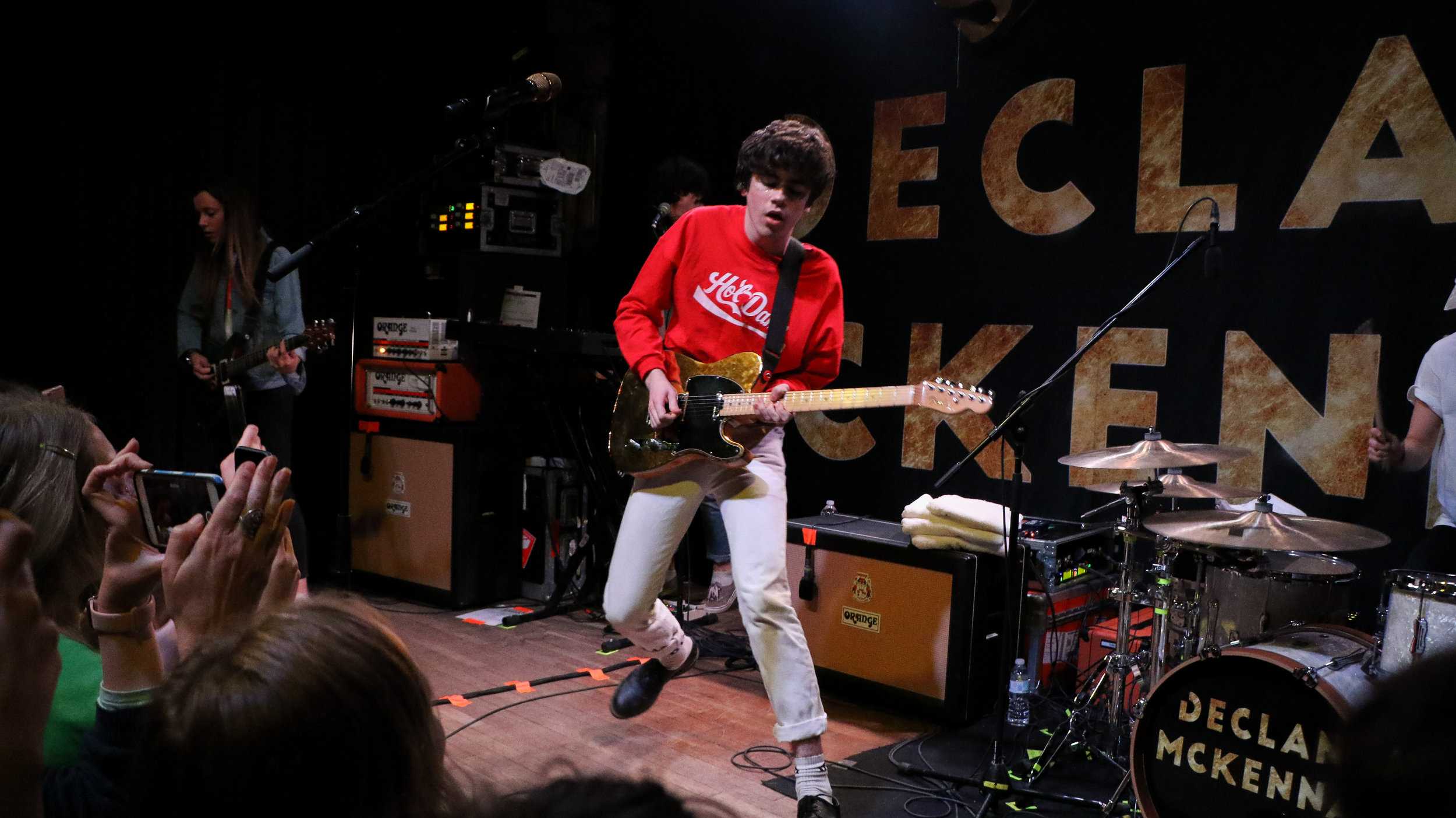   Fans waited in line outside of Stubb’s for more than two hours to see McKenna from the front row.  