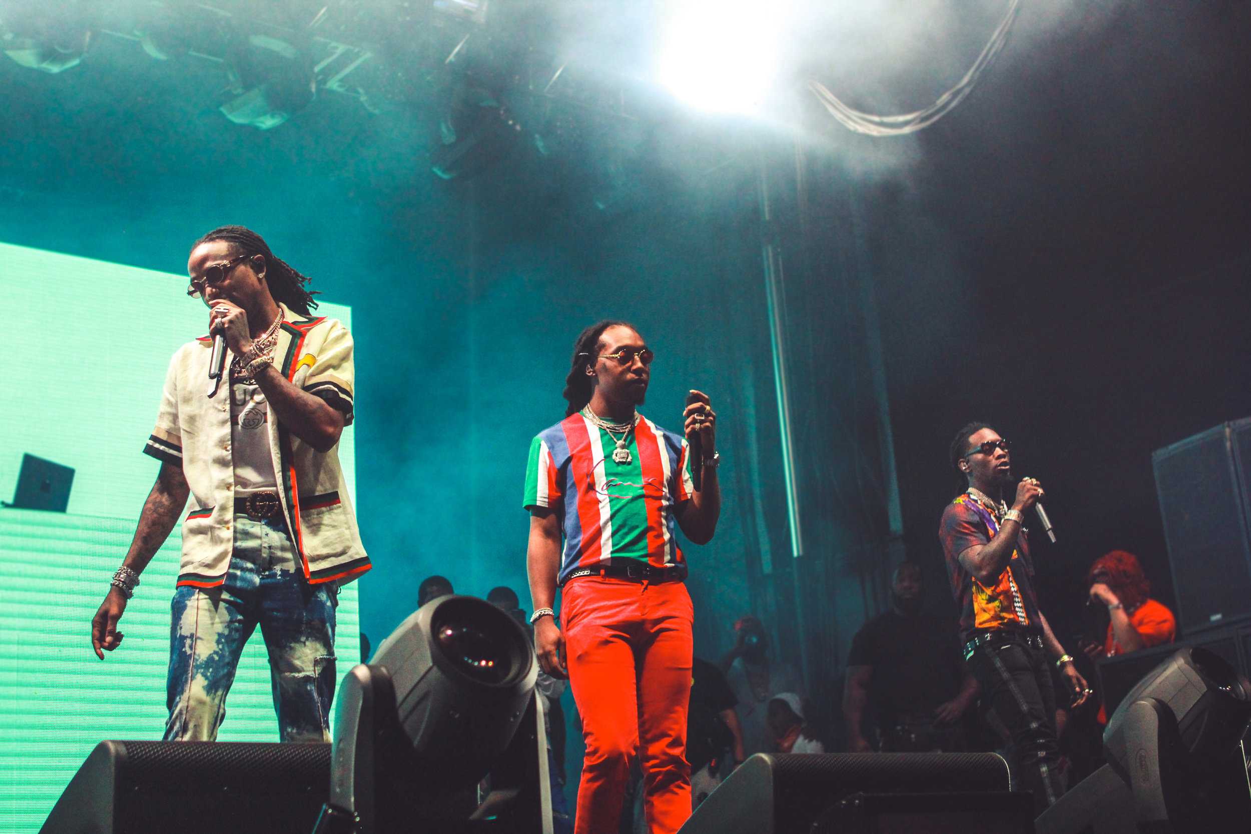   The crowd for Migos had high energy, with day one fans rapping “Fight Night” along with the trio.  