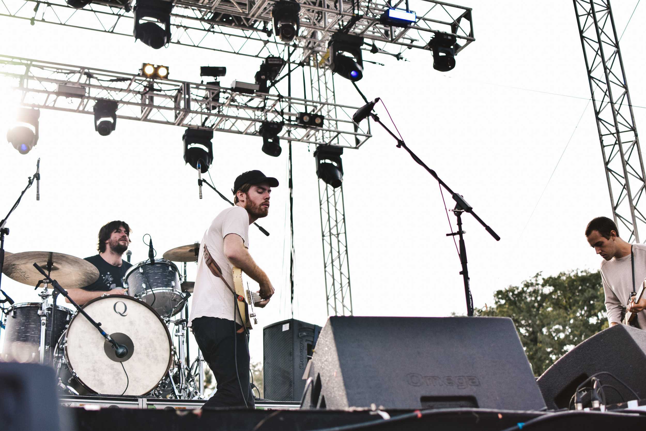   Wild Nothing jams on stage.  