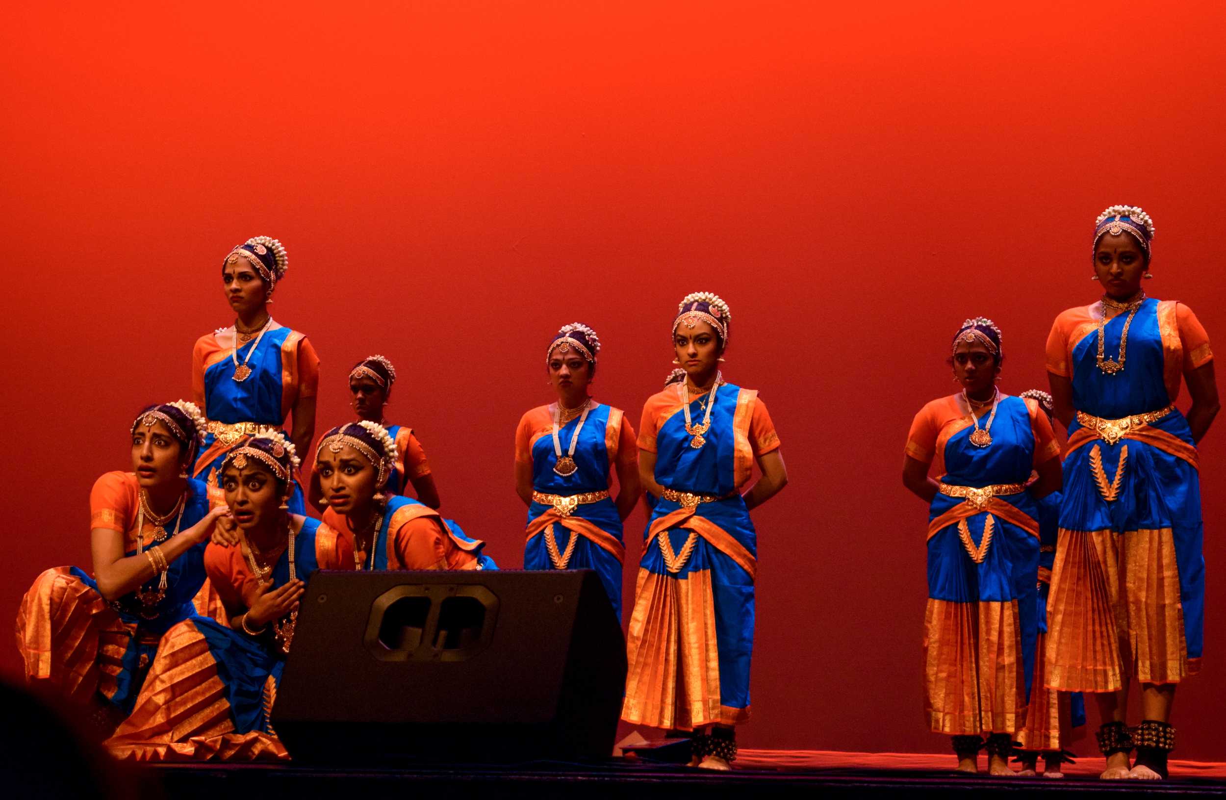   UT Nritya Sangam told a heart-wrenching tale of a child “who loses her parents amidst the horrors of war, and finds solidarity in a group of refugees” through music and dance.  