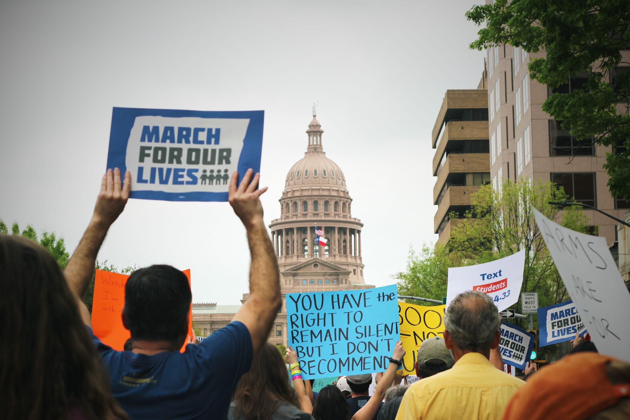   Nearing the capitol, voices grow louder.  