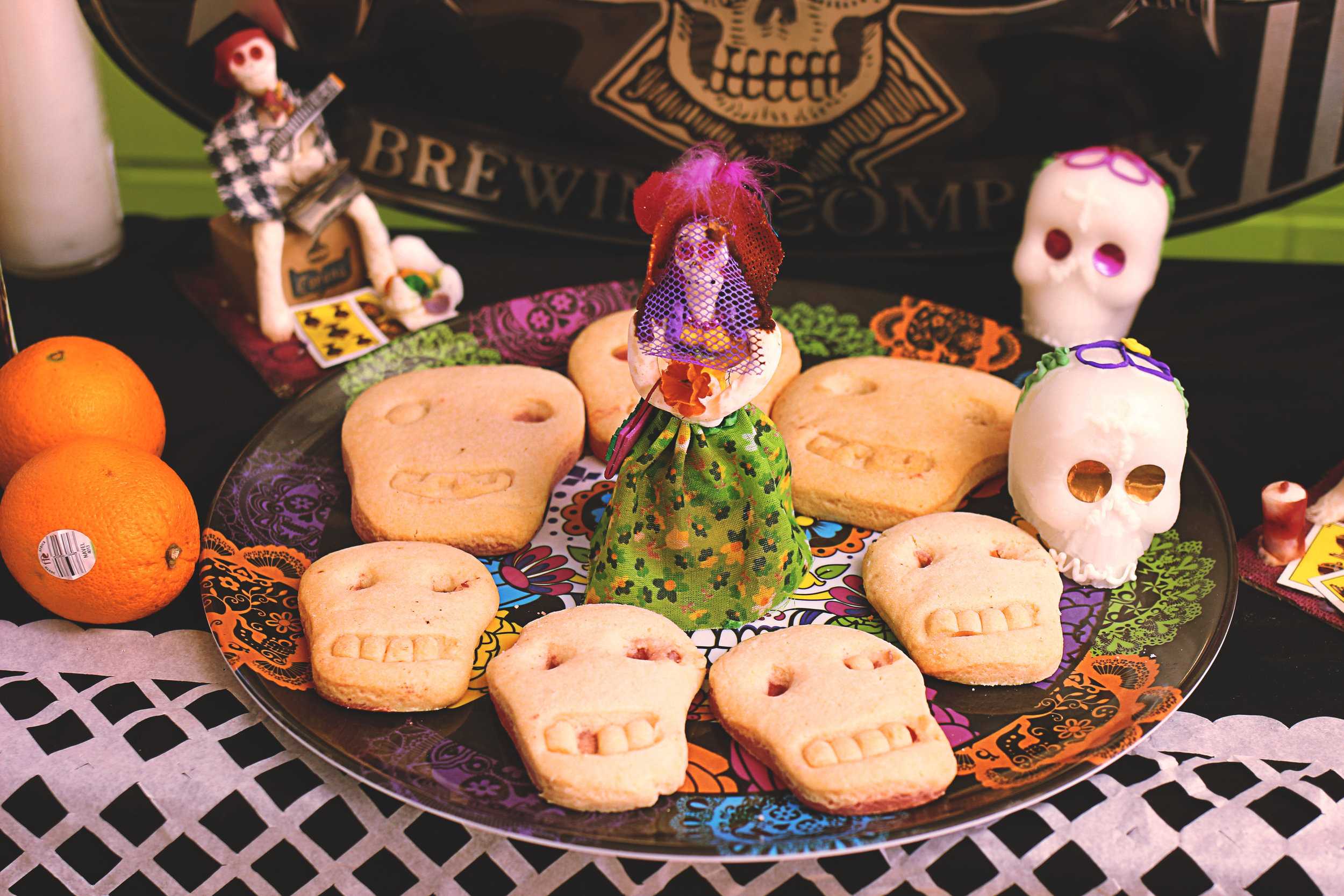  Cookies were among the treats set out for Day of the Dead. 