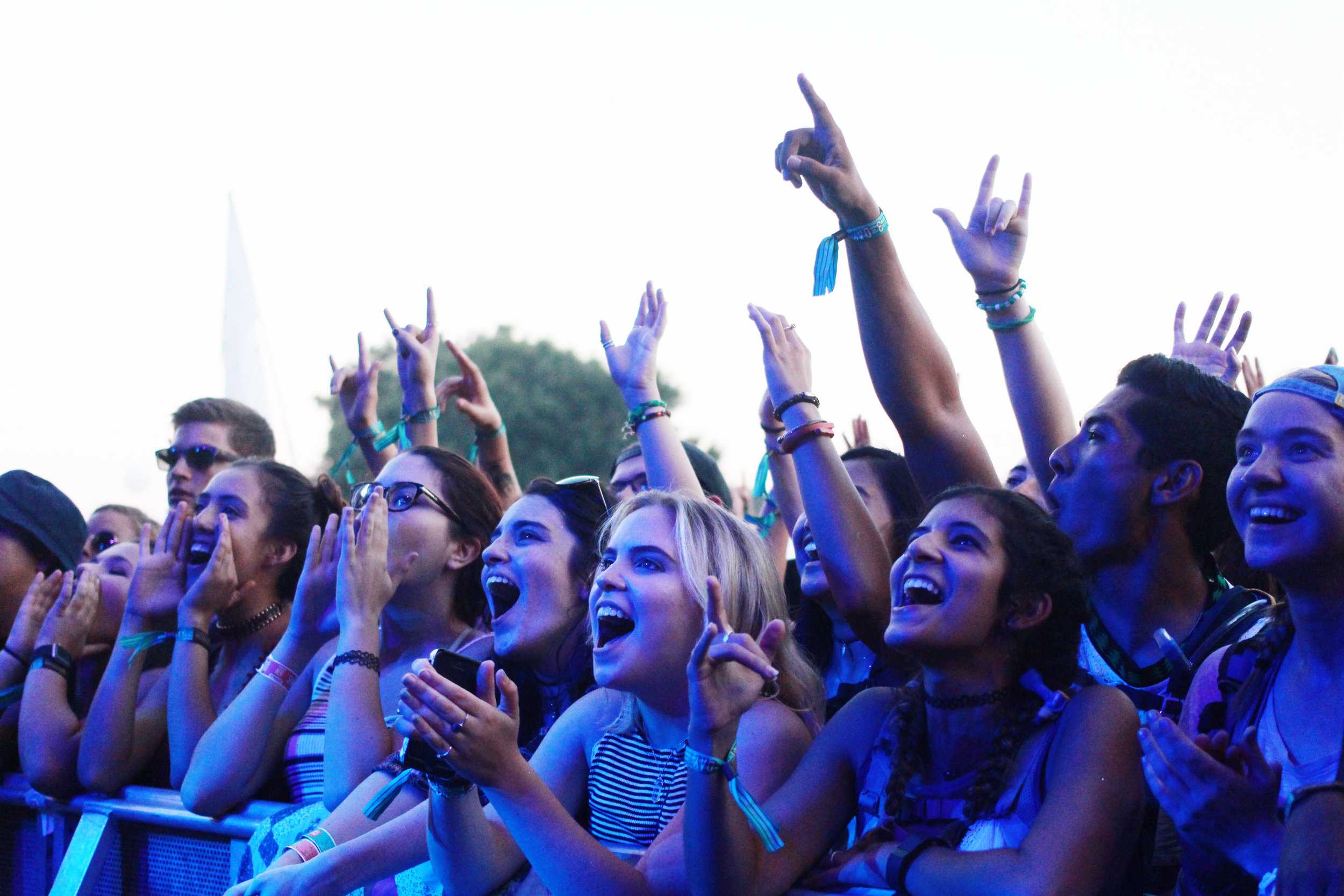   The crowd watches the spectacle before them.&nbsp;  