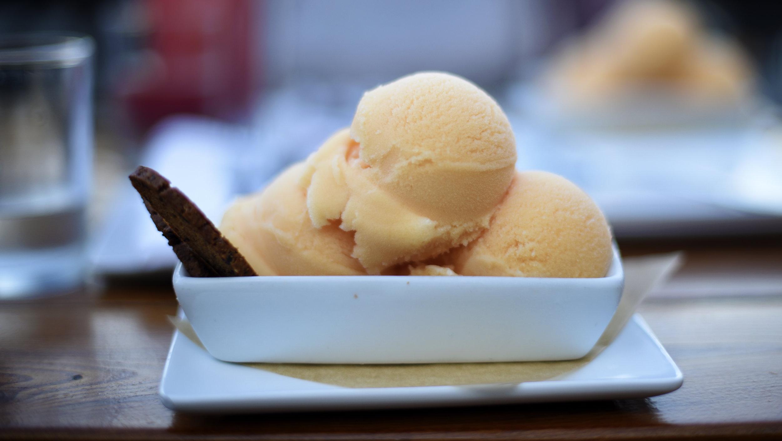   Salty Sow has the perfect after-school treats, like this blood-orange sorbet.  