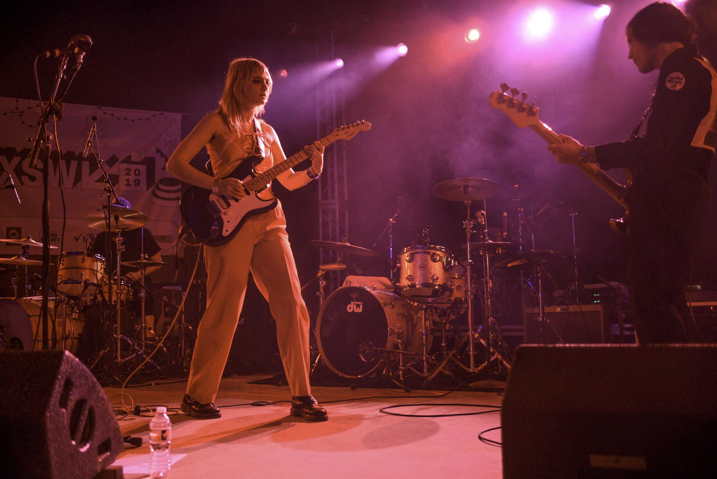  Cherry Glazerr is a rock band based in LA. Clementine Creevy is the lead singer and guitarist along with drummer Tabor Allen and bassist Devin O'Brien. They played the Tickemaster showcase on Thursday March 14th at Stubbs.  