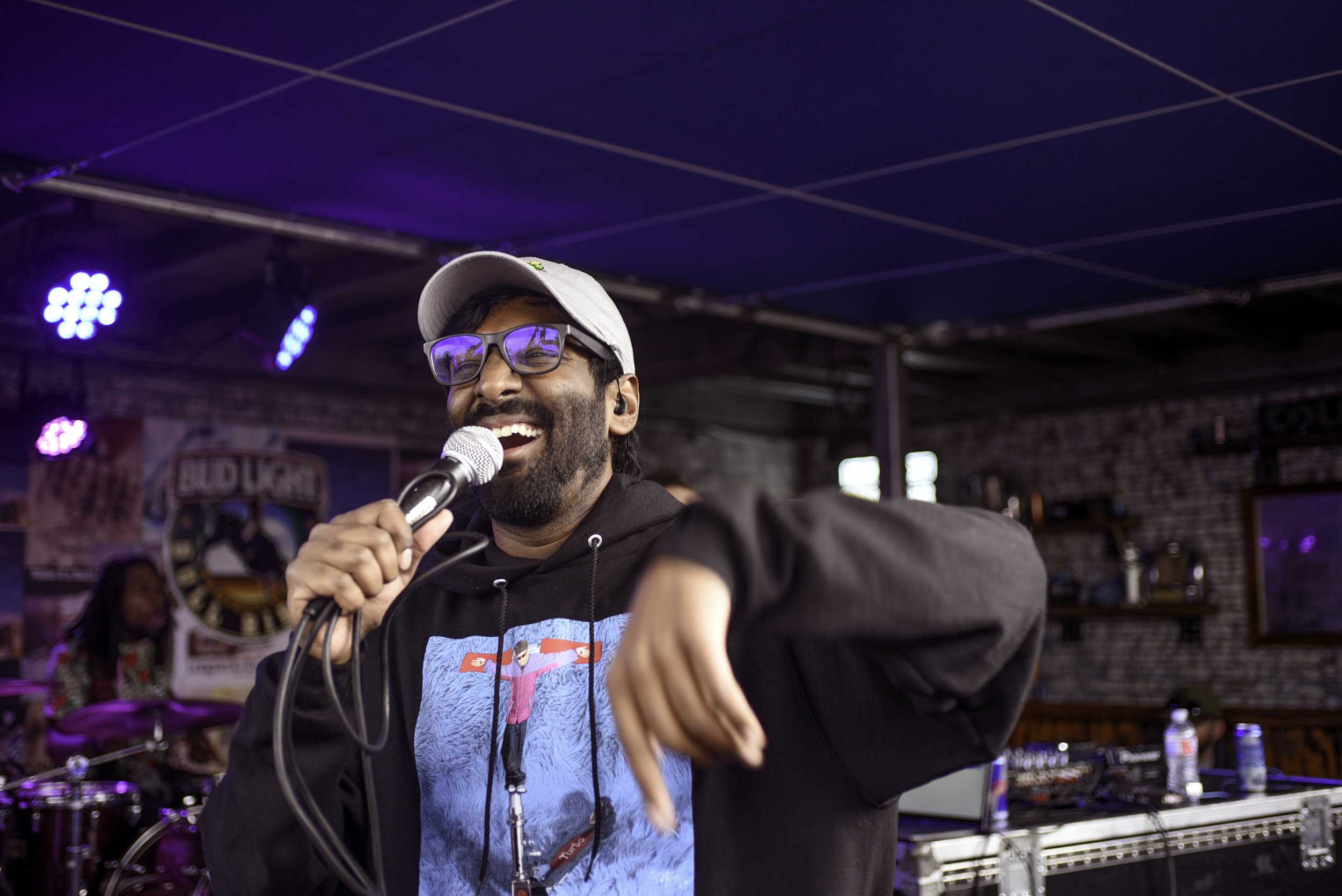  Austin-based rapper Abhi the Nomad played the Bud Light stage on March 15. His most recent album, “Marbled,” came out in 2018. 