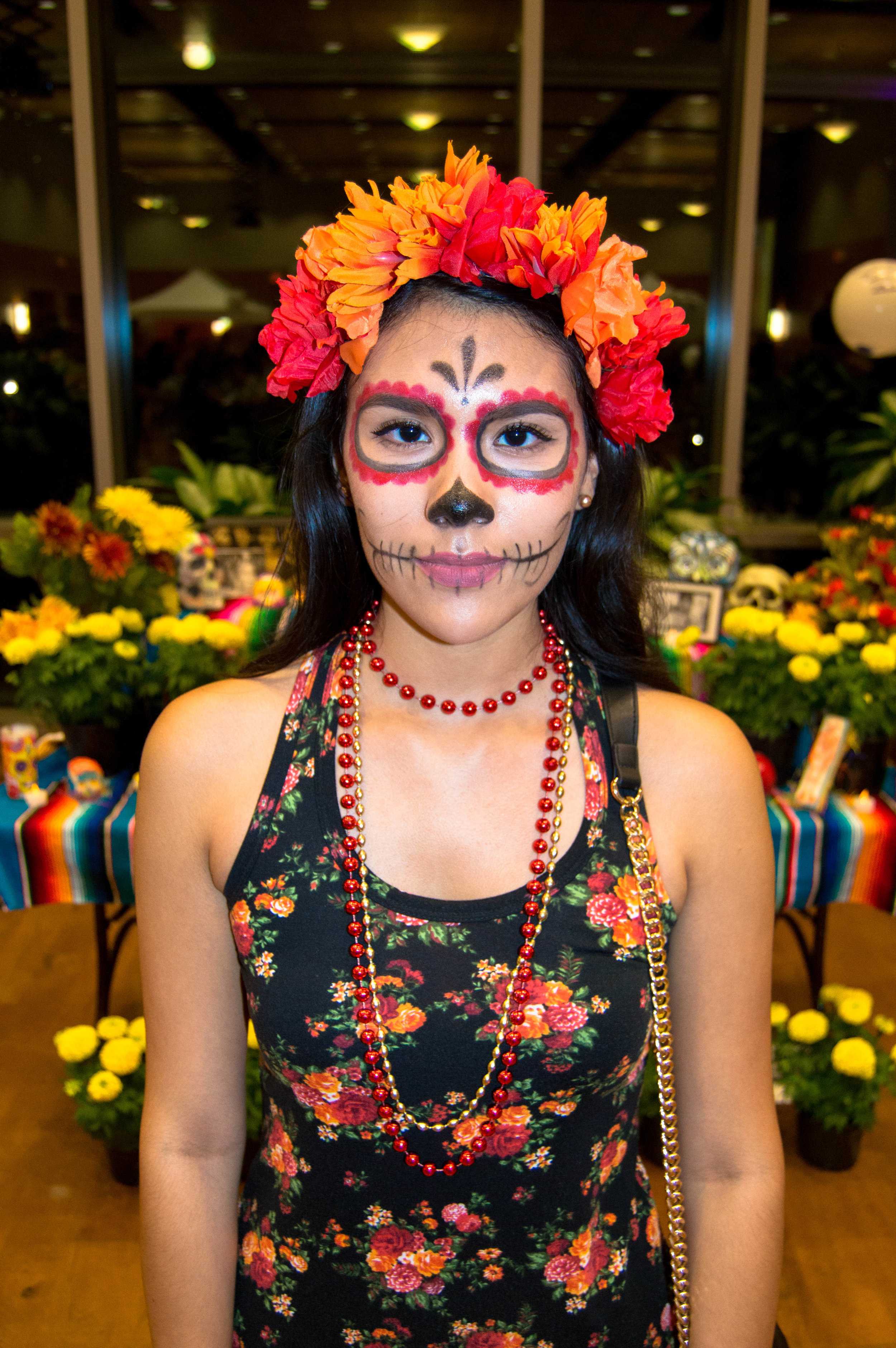   Jacqueline Morales member of MACC says Día de los Muertos encompasses unity and happiness.  