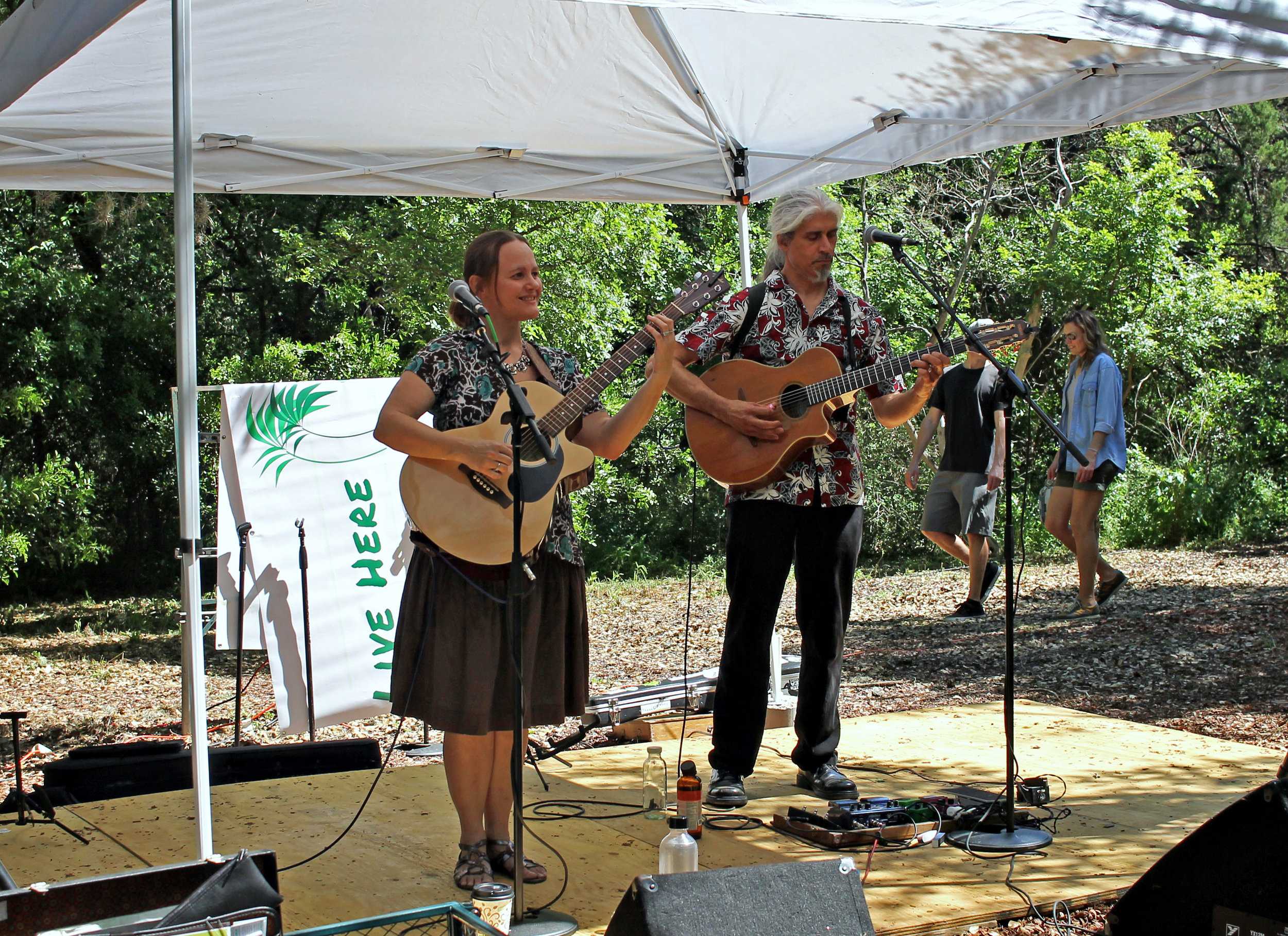   The Better Halves performing at Zilker Garden Festival.  