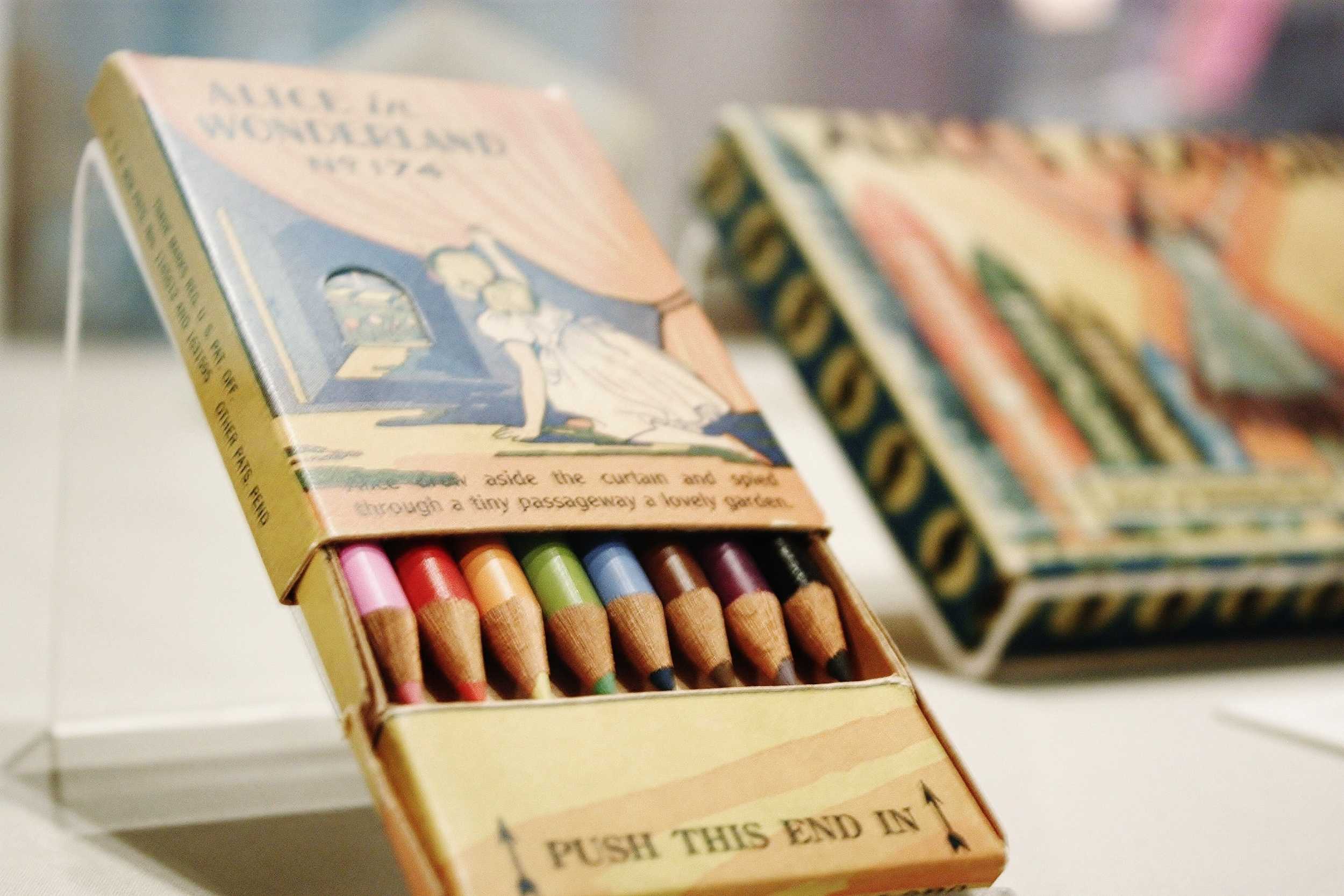  Antique "Alice in Wonderland" colored pencils.&nbsp;    