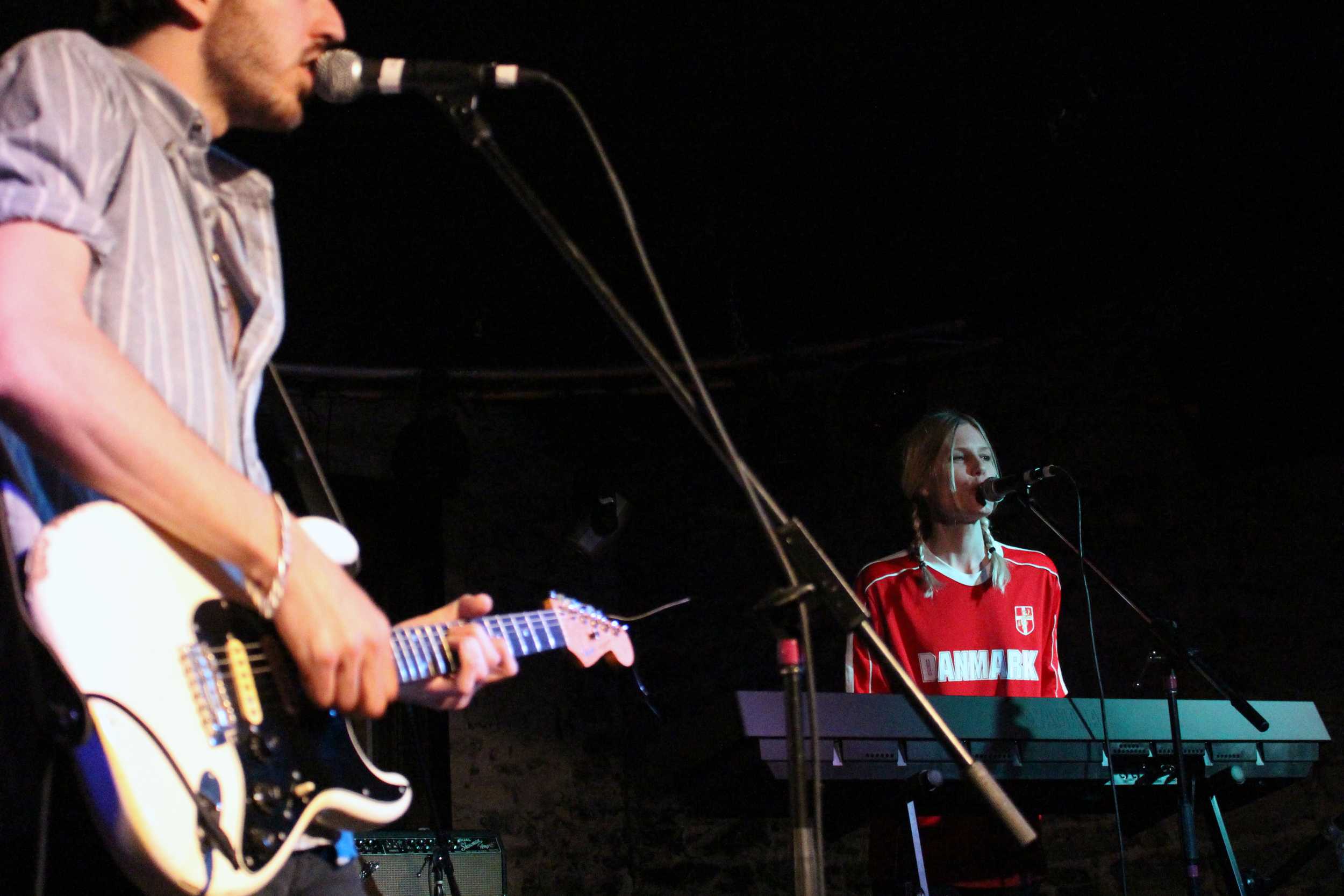  Brooklyn band Ex Cops performs at The Majestic. The band made waves earlier in the month after McDonald's asked them&nbsp;to play at their sponsored&nbsp;showcase  for free . Photo by Samantha J. Grasso.&nbsp; 