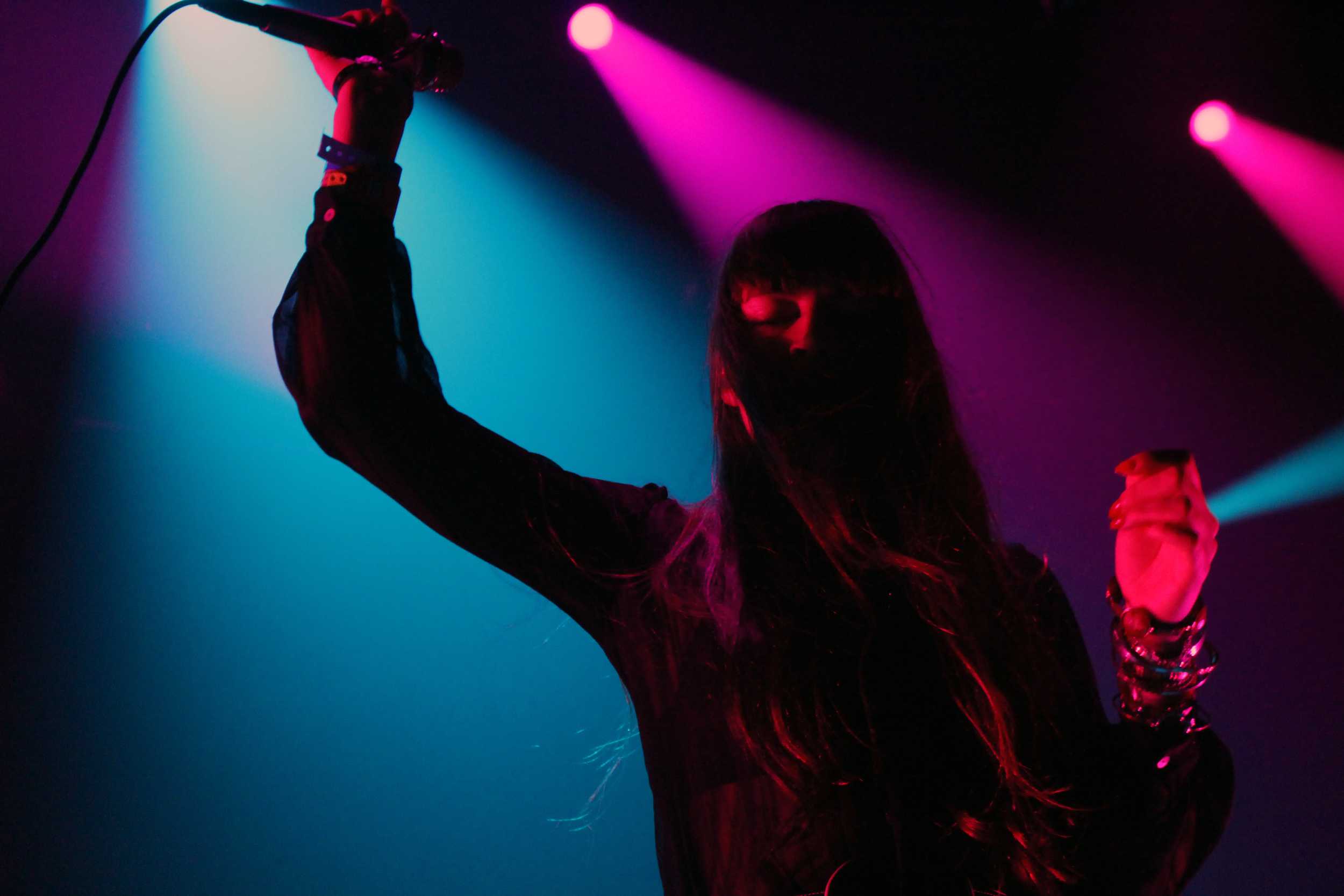  A vocalist for Big Data performs at the 101x showcase at ACL Live at the Moody Theater. Photo by Samantha J. Grasso.&nbsp; 