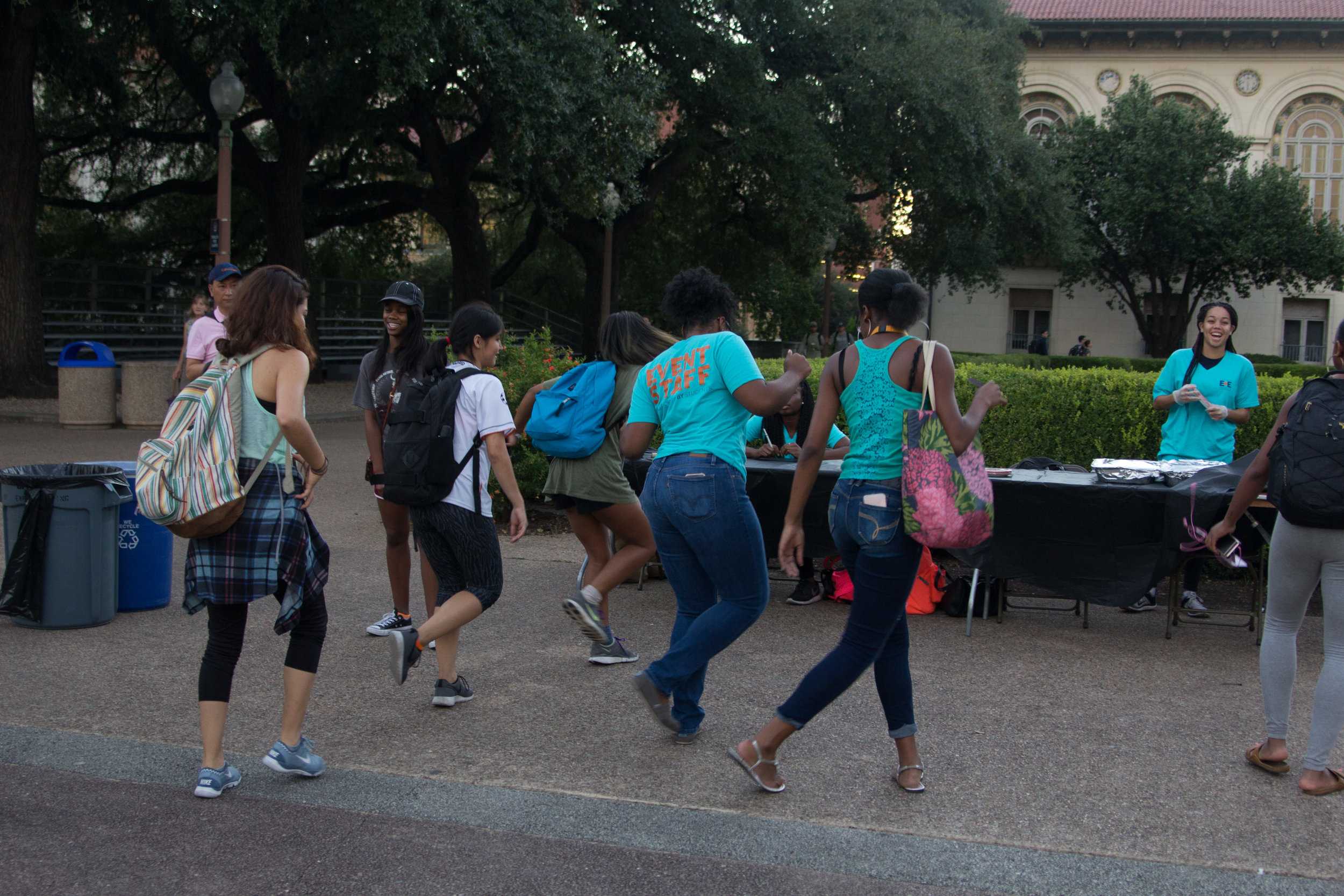   Some students showed off their dance moves.  