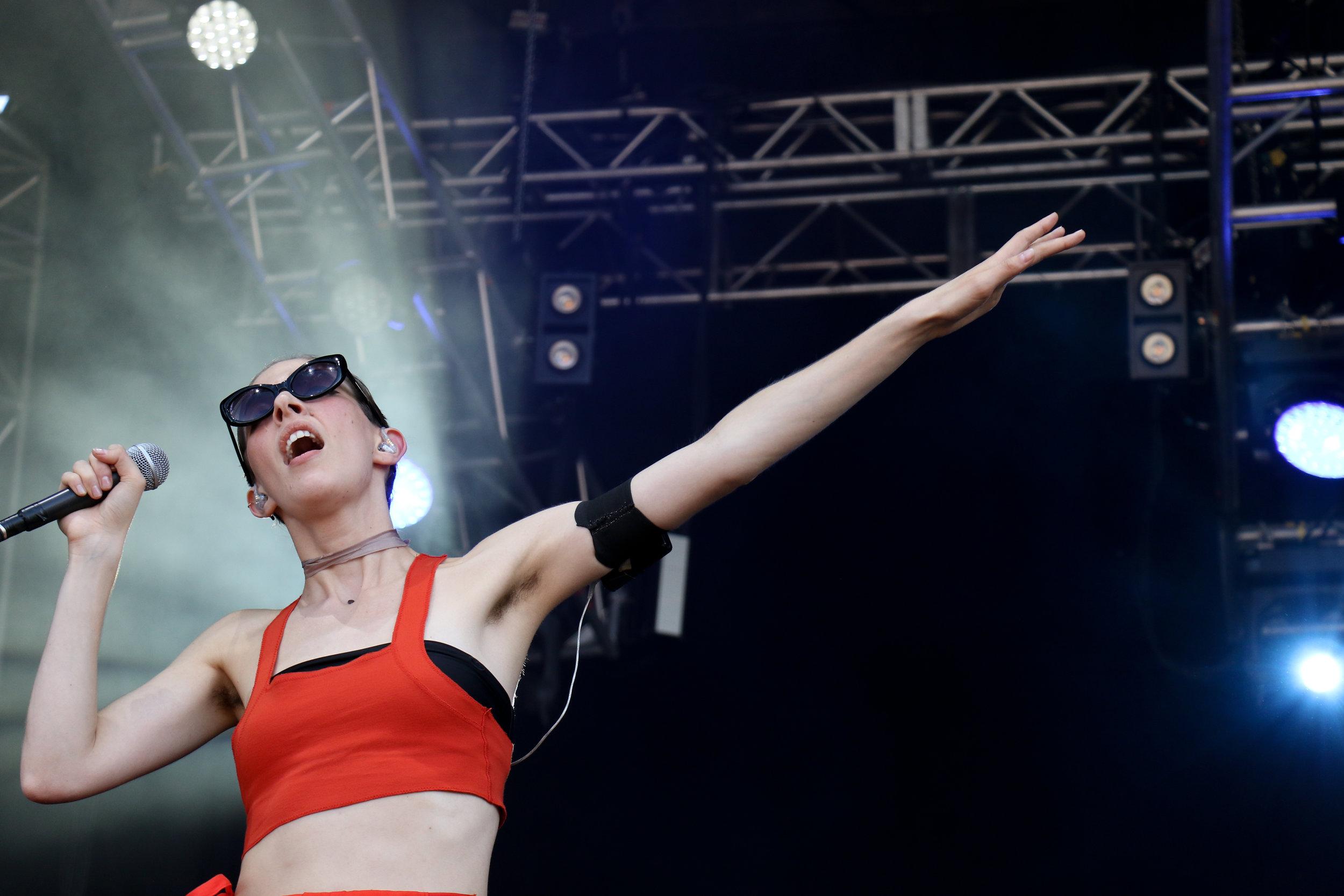   Chairlift puts on a breathtaking show Friday of ACL.  