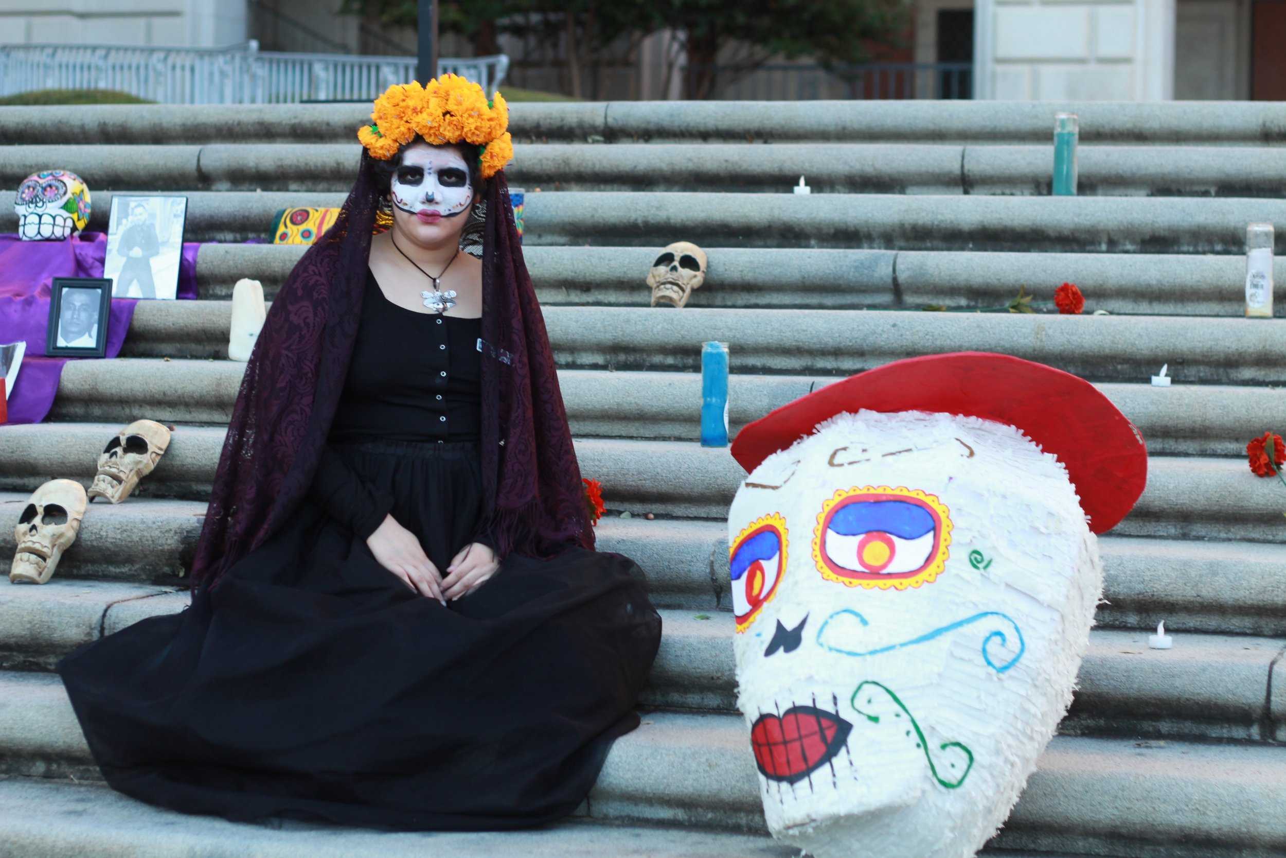  Natalia Rocafuerte of the Mexic-Arte Museum, speaks about the cultural and historical importance of Día de Los Muertos for Mexican families. 