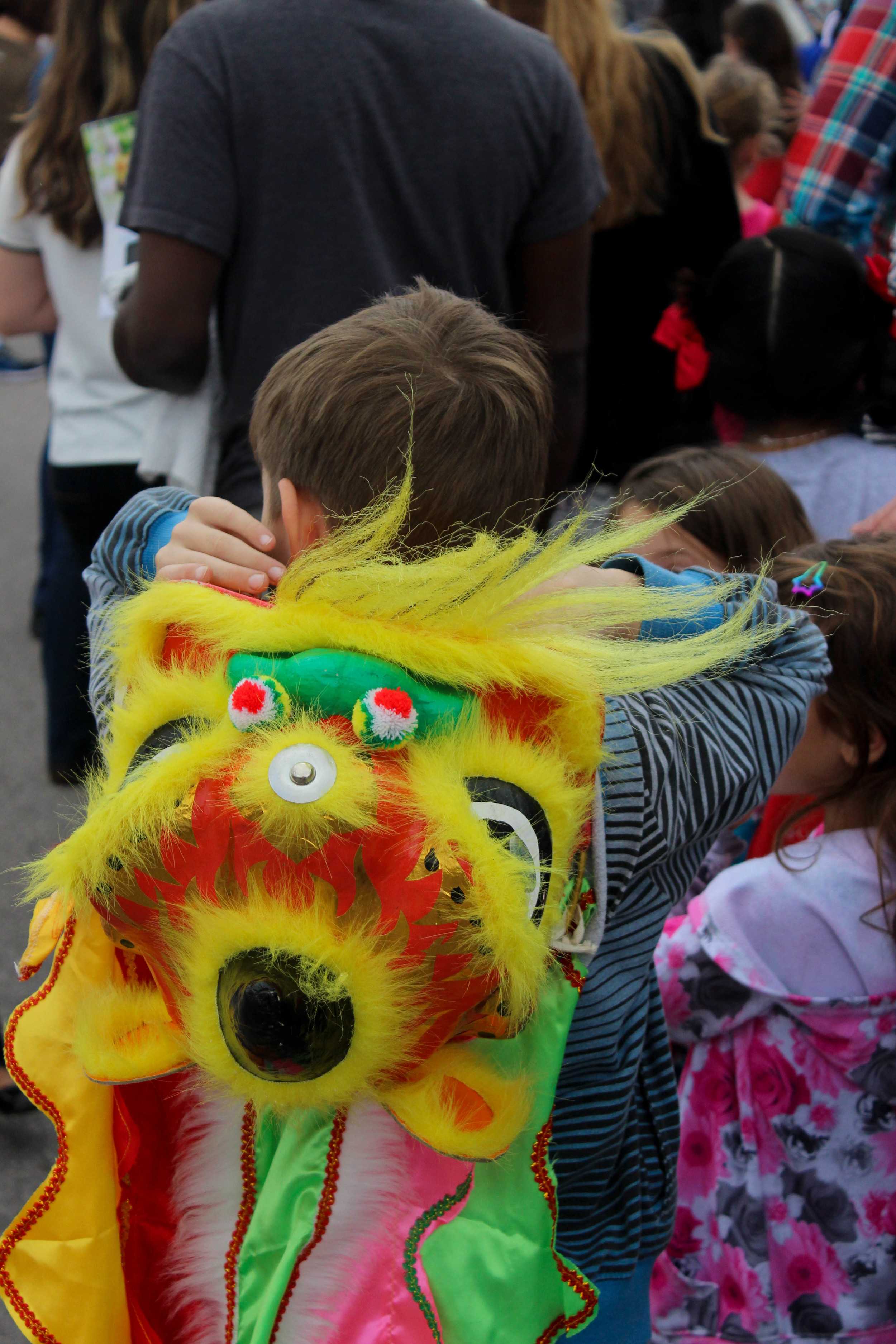  Some people at the festival came dressed in costumes for this year's celebration. 