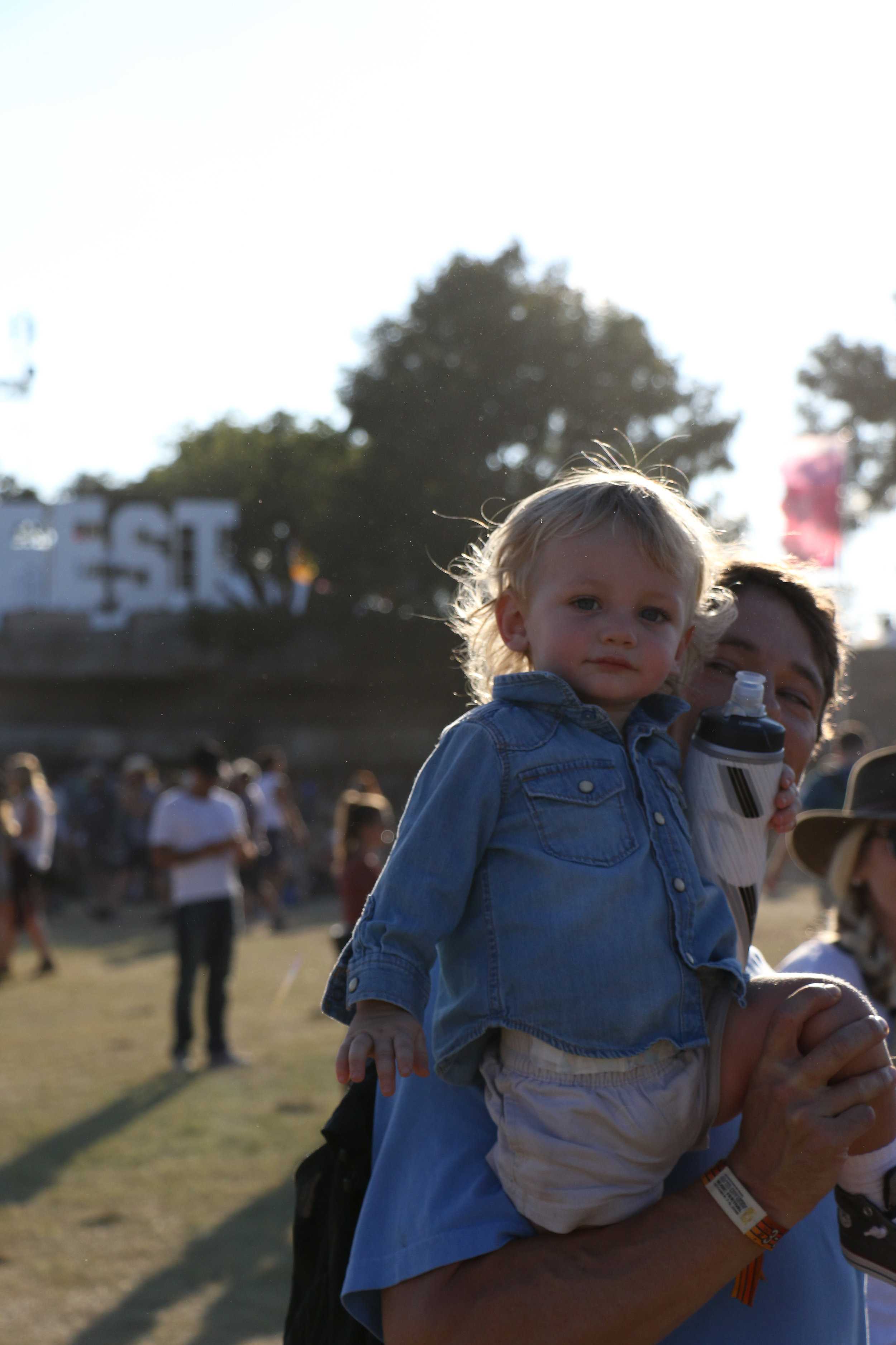   Festival fashion is styled by all, even the youngest of fans.  