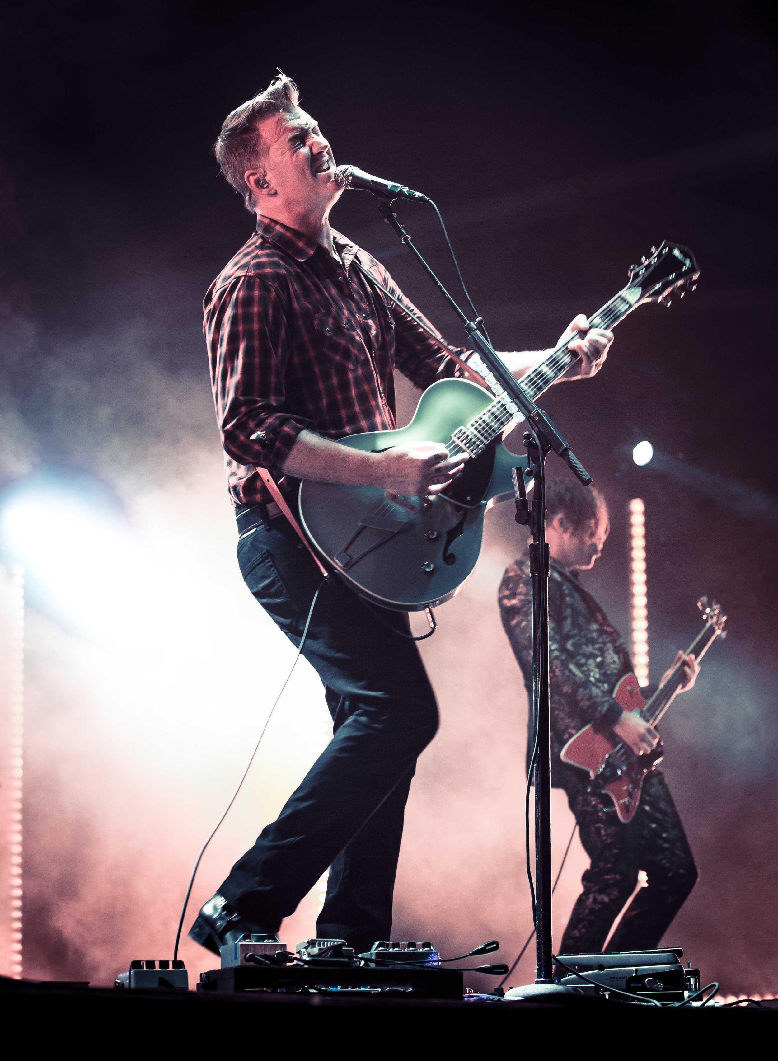   Josh Homme, also known as “Baby Duck,” kept the crowd engaged throughout their power-packed set.       