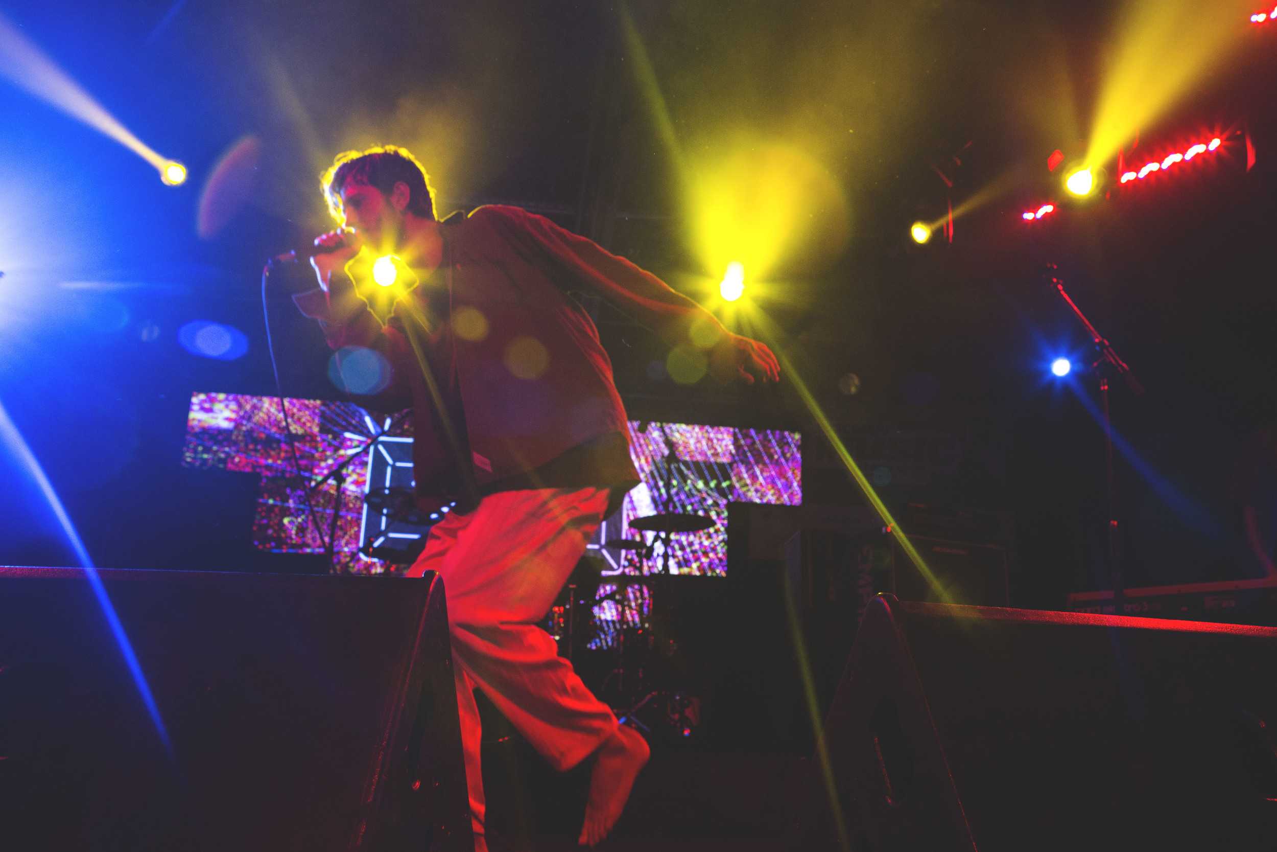  Oscar and the Wolf dances on stage at Nylon’s Neon Gold showcase at Empire Control Room and Garage on March 18. 