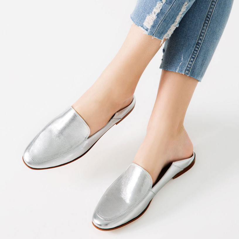 Zara: Laminated Leather Loafers