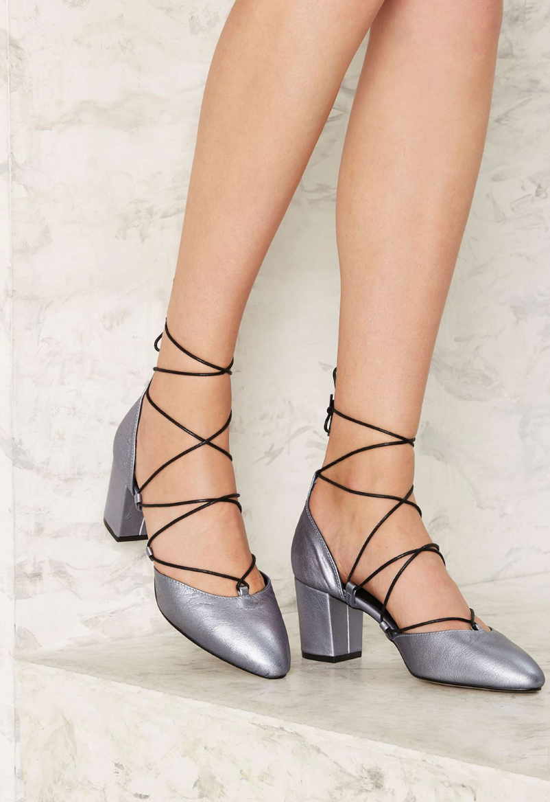 Nasty Gal: Intentionally Blank Hatter Leather Heel