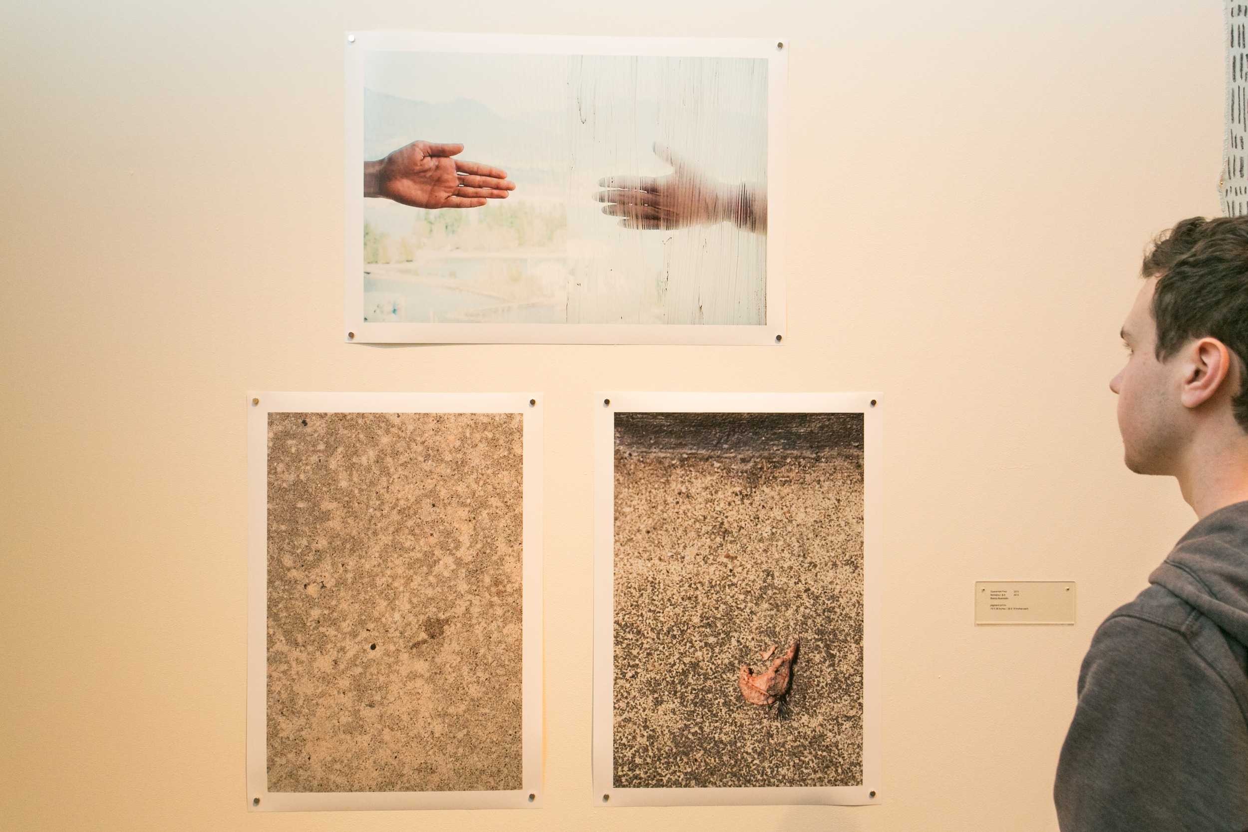   Guarantee Free (2015), and Remains I + II (2015) by Bianca Buentello.  