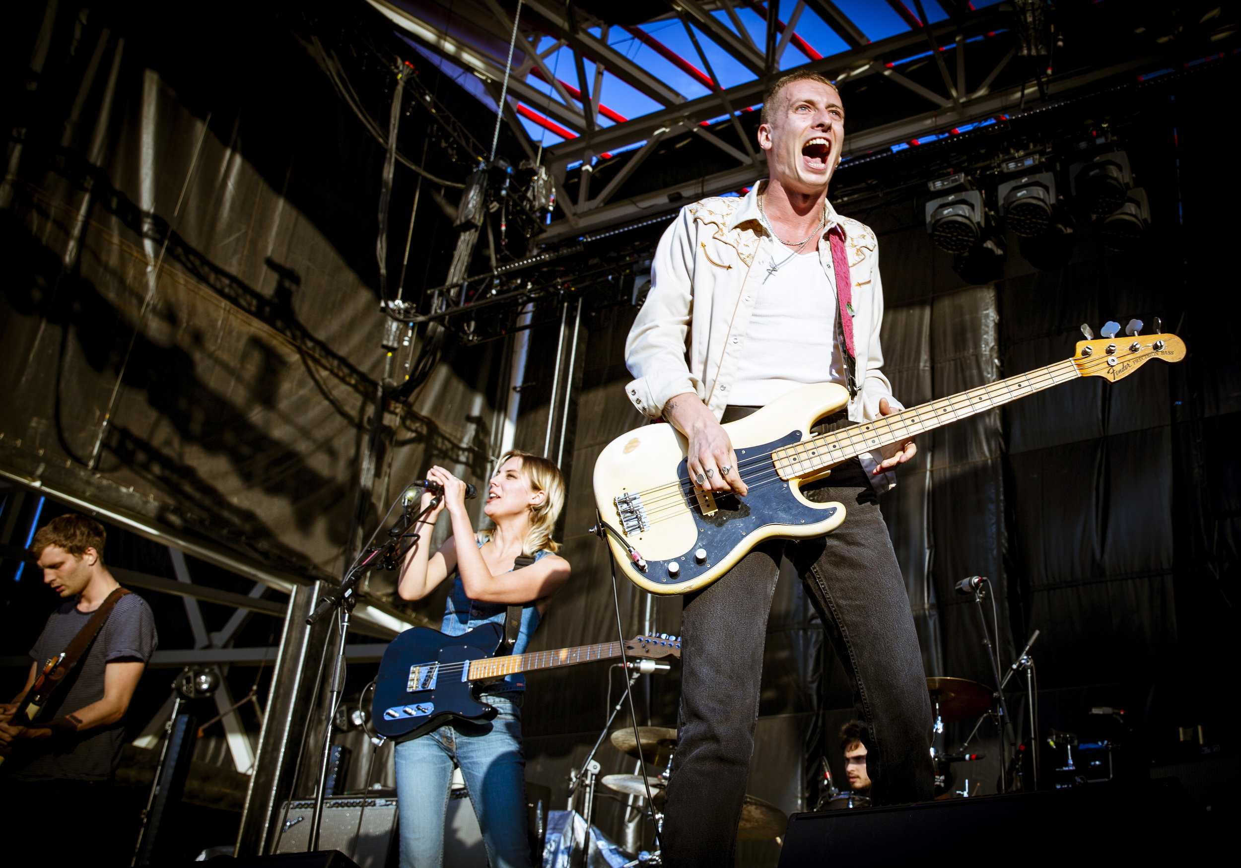   Theo Ellis shred the bass all across the stage.  