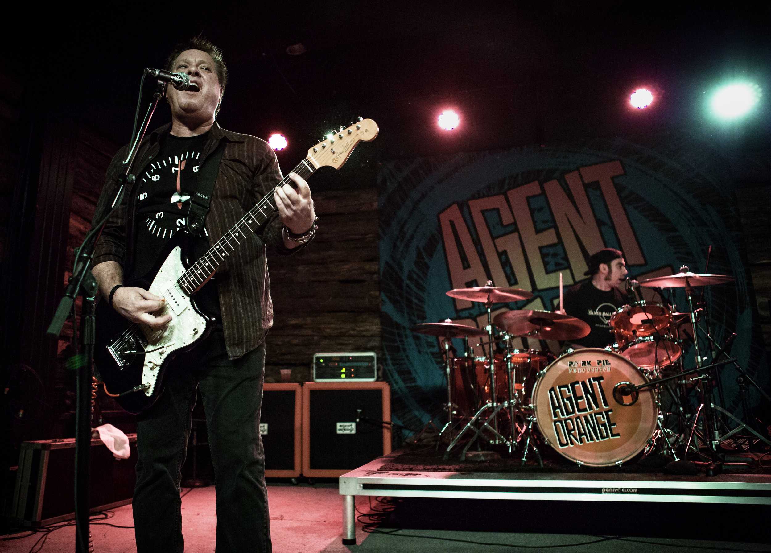   Agent Orange (Mike Palm on vocals/guitar, Dave Klein on drums) played the final set of this epic night of punk rock.  