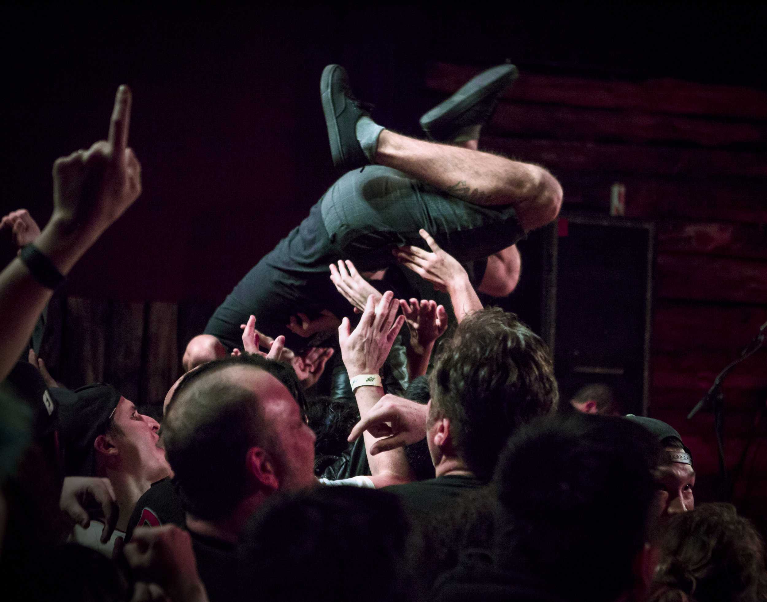   The show closed out with fan after fan diving head first into the crowd.  