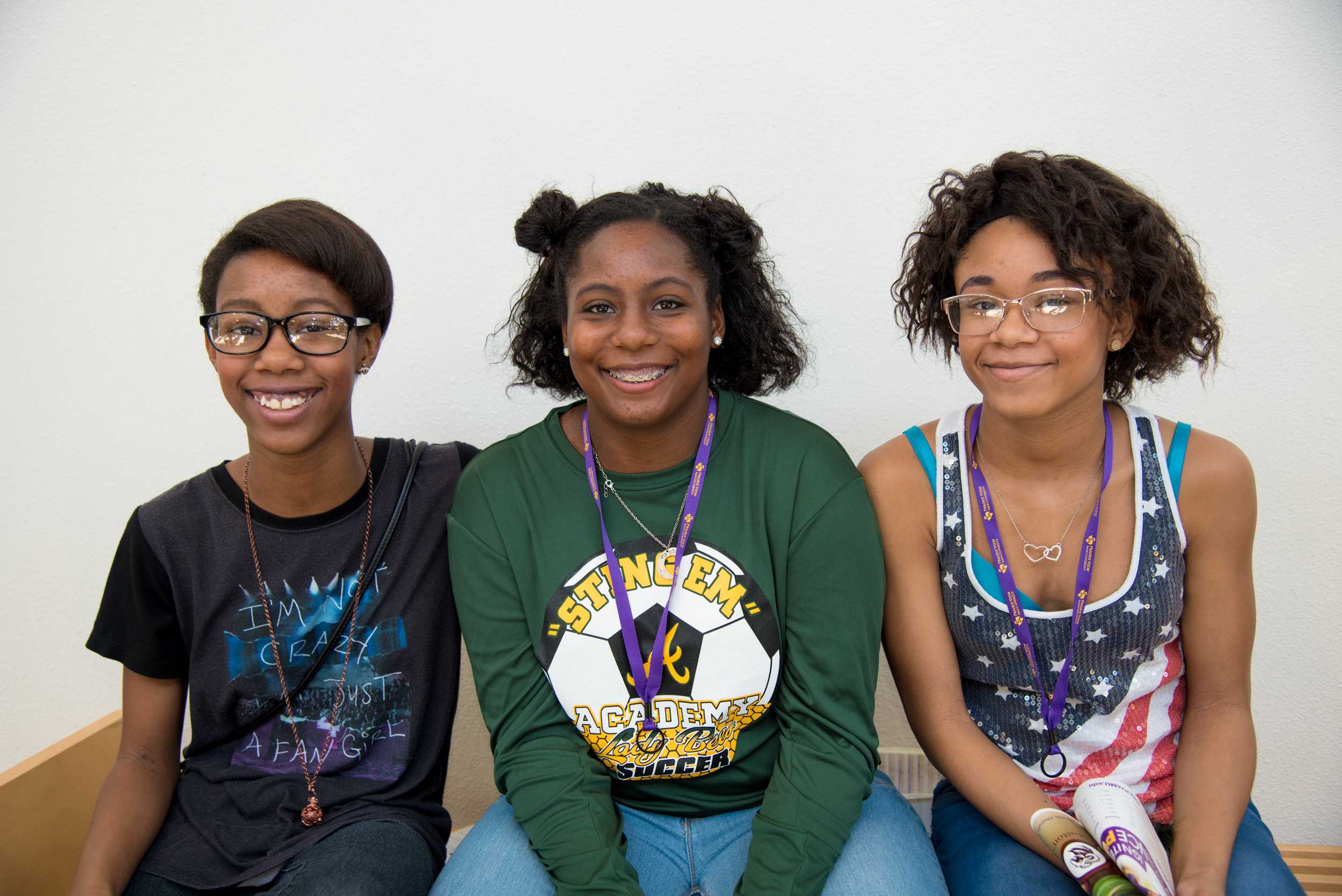  Left to right: Xzoriah, Jhezyniah, Zataeyiah  “Today kids are able to do stuff without being told they can’t or that they don’t belong.” Zataeyiah, age 13  “Today is about kids being able to do what they feel to do and hang out with their friends an