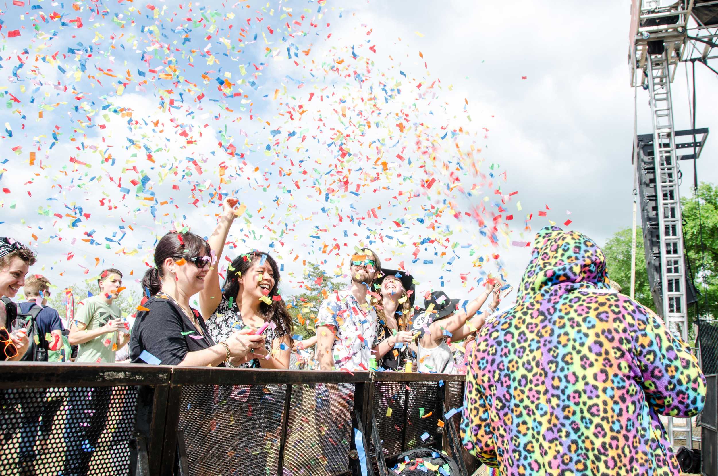   Calliope Musicals brings out the confetti cannons during their set at Untapped Fest.  Photo by Jenna Million   