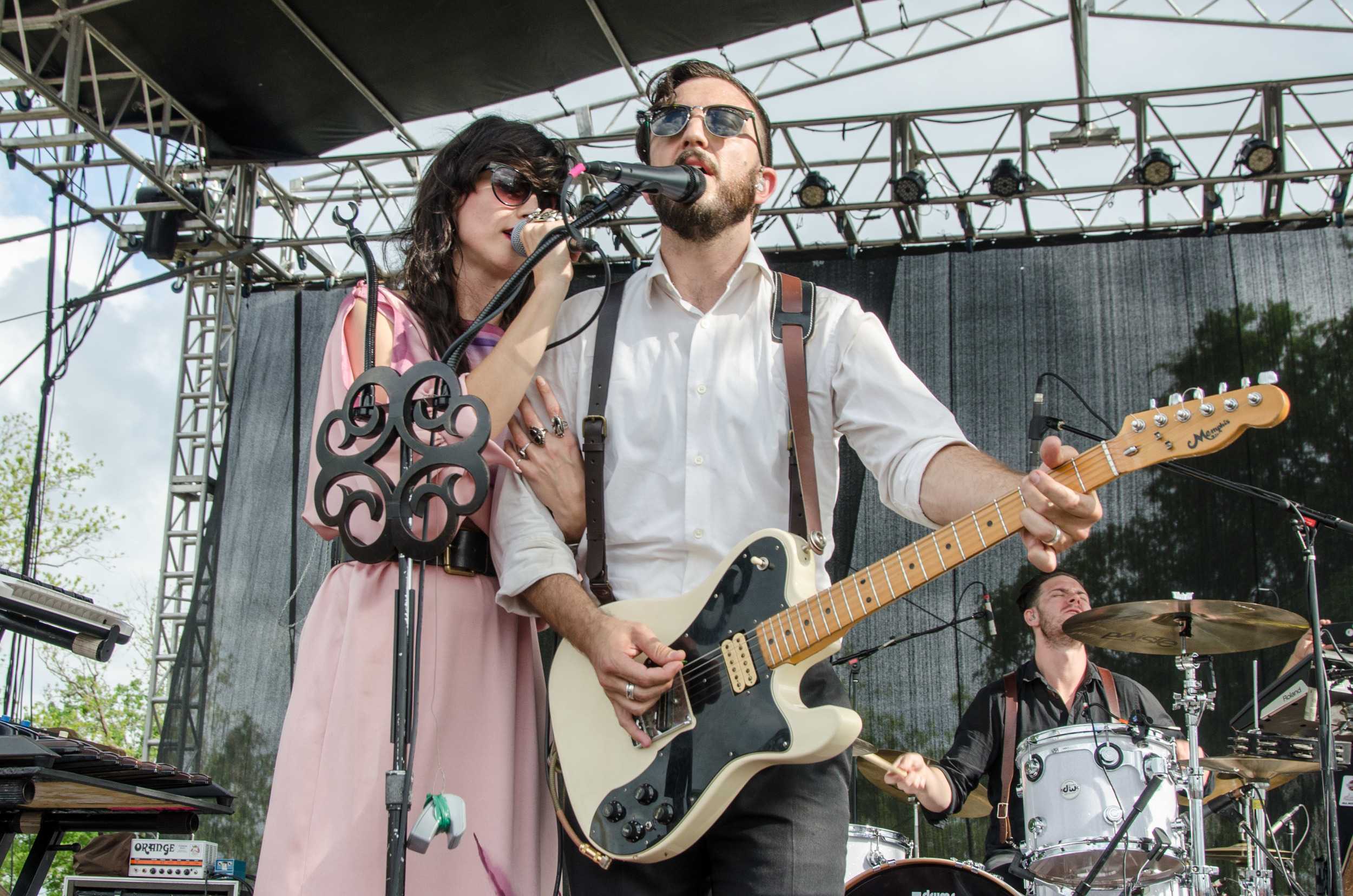   Jeffrey Jacob and Angela Gail of In The Valley Belows performs at Untapped Fest.  Photo by Jenna Million   