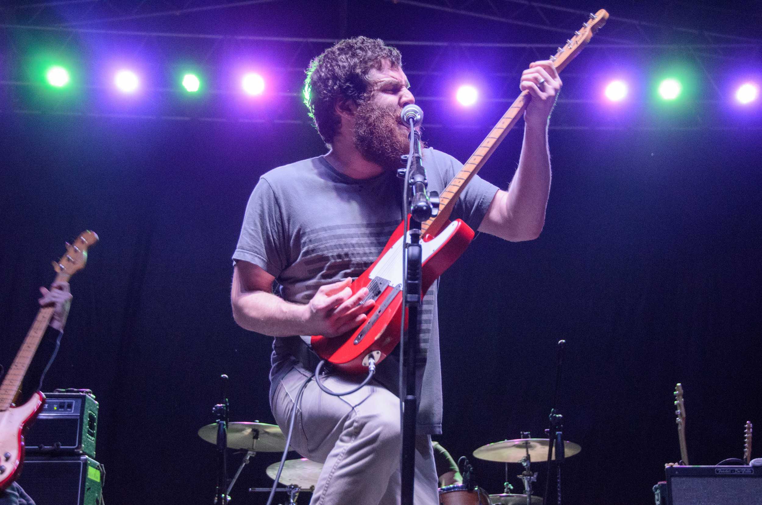   Andy Hull of Manchester Orchestra screams vocals at Untapped Fest.  Photo by Jenna Million   