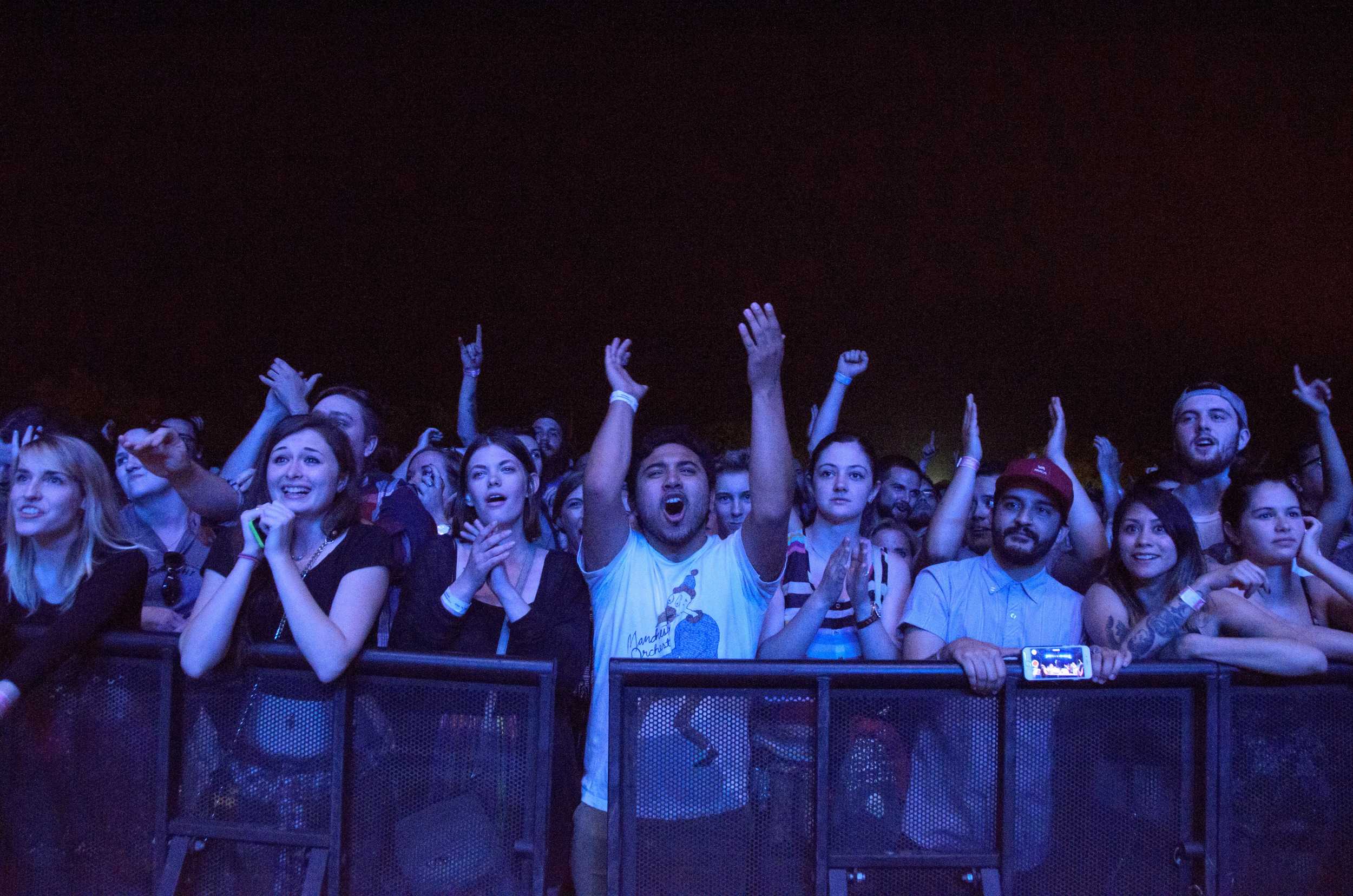   The crowd yells in excitement for headliner Manchester Orchestra.  Photo by Jenna Million   