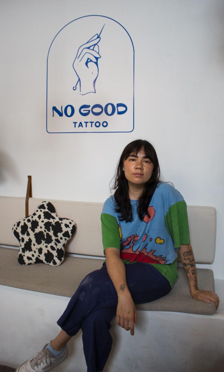 Emily Ng, founder and co-owner of No Good Tattoo, for BurntXOrange on April 30, 2025. 